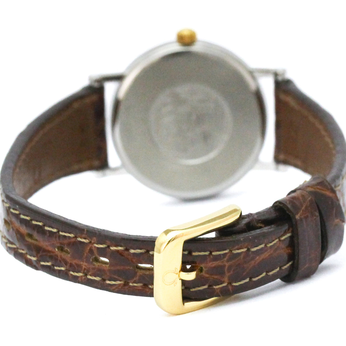 Omega De Ville 595.1111 horloge met gouden wijzerplaat, 23 mm