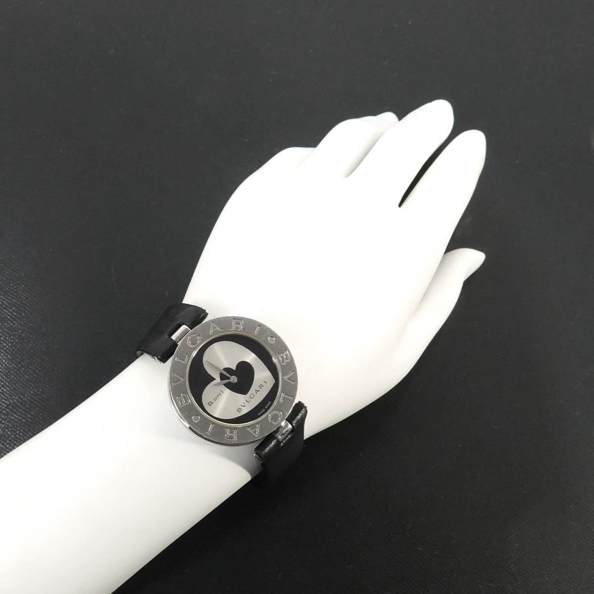 Bulgari B-Zero1 Double Heart BZ35S Black, Silver Dial 35mm Watch