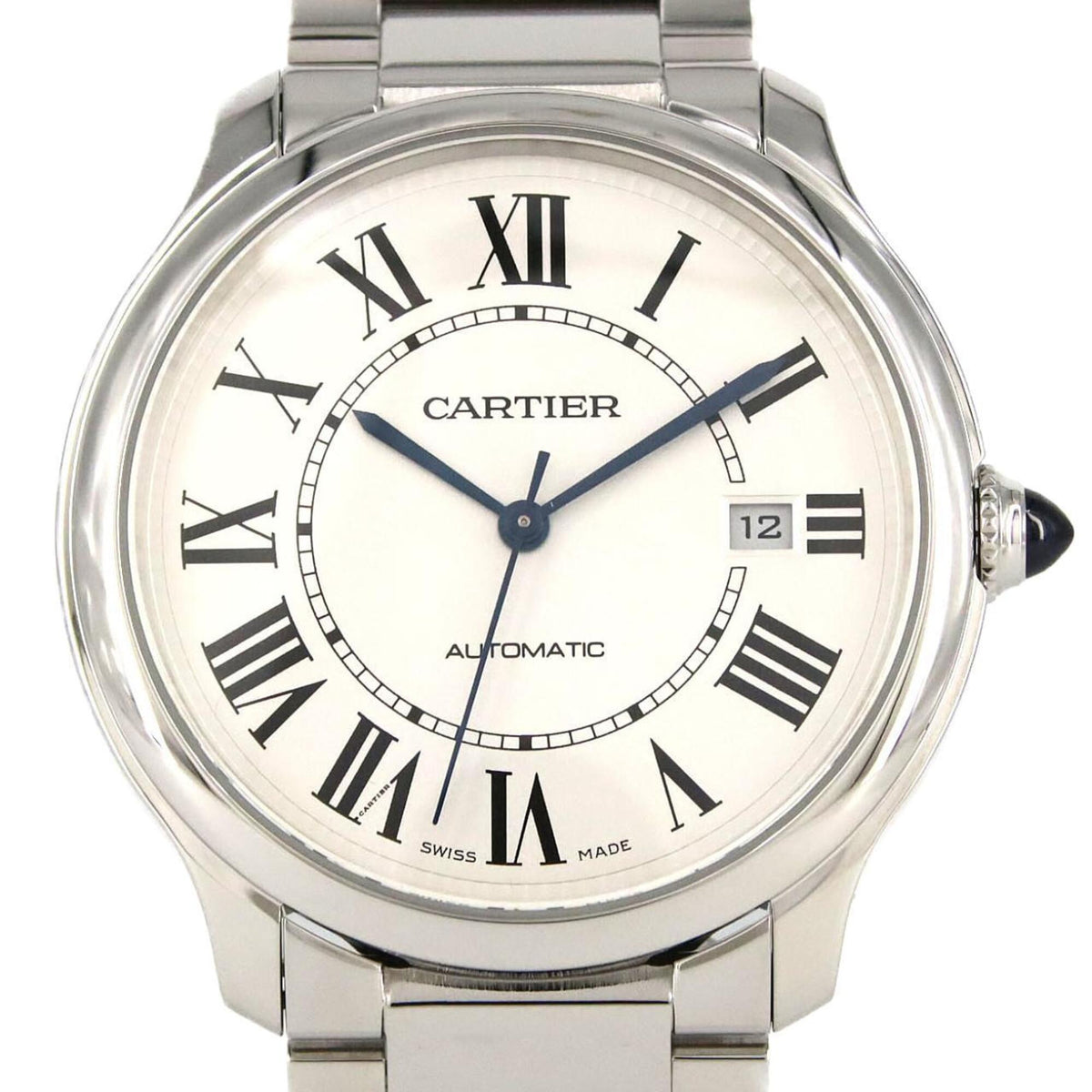 Cartier Ronde Must, Modell WSRN0035 Silber Zifferblatt 40mm Uhr
