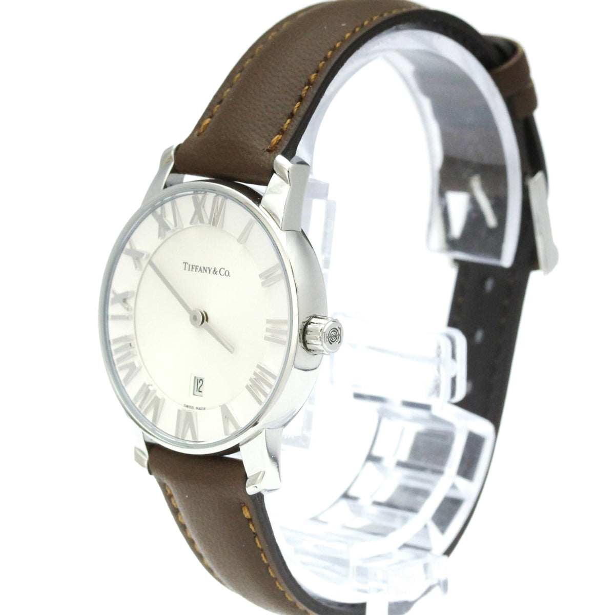 Tiffany Atlas Z1830.11.10A21A52A Silver Dial 29mm Watch