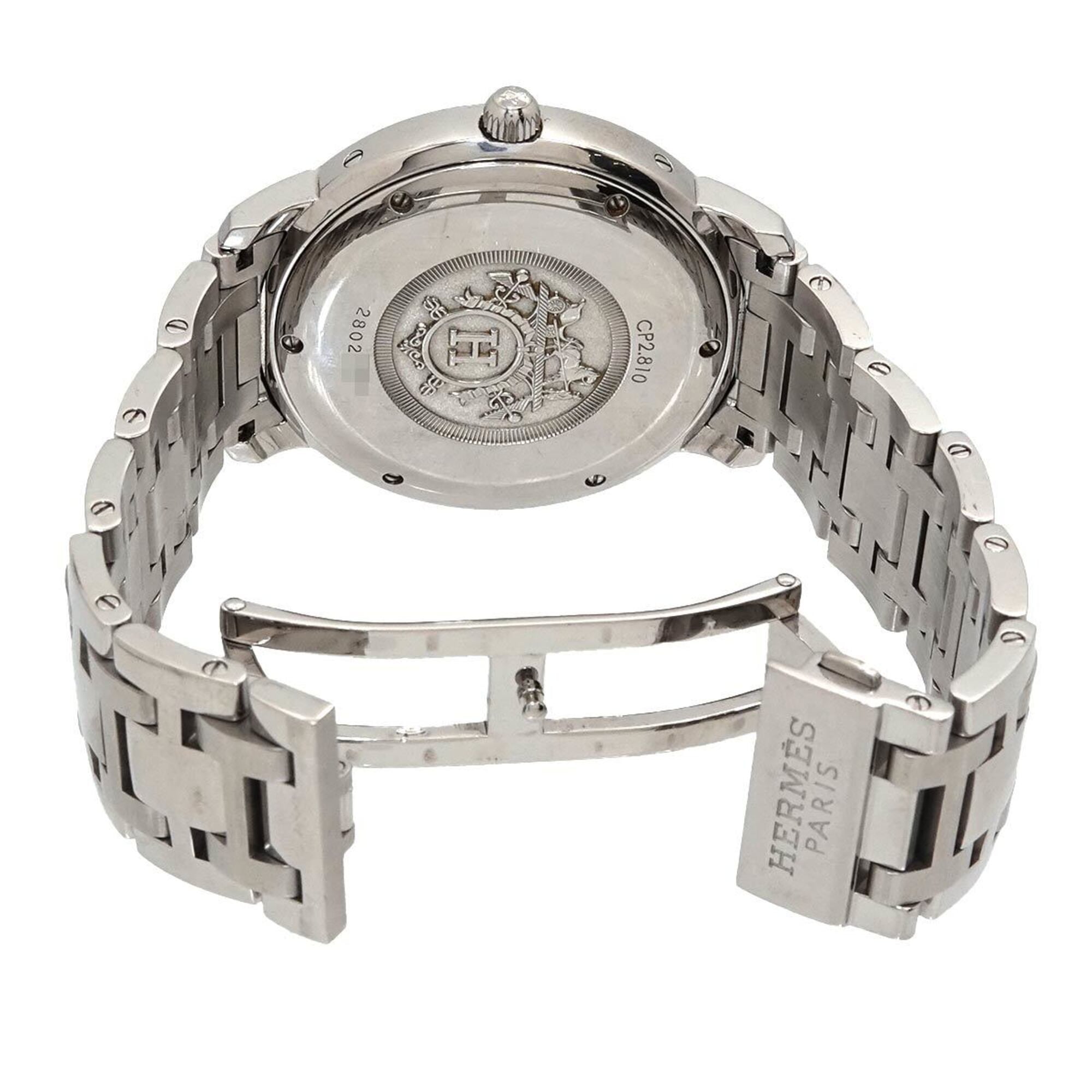 Hermes Clipper CP2 810 Silver Dial 39mm Watch