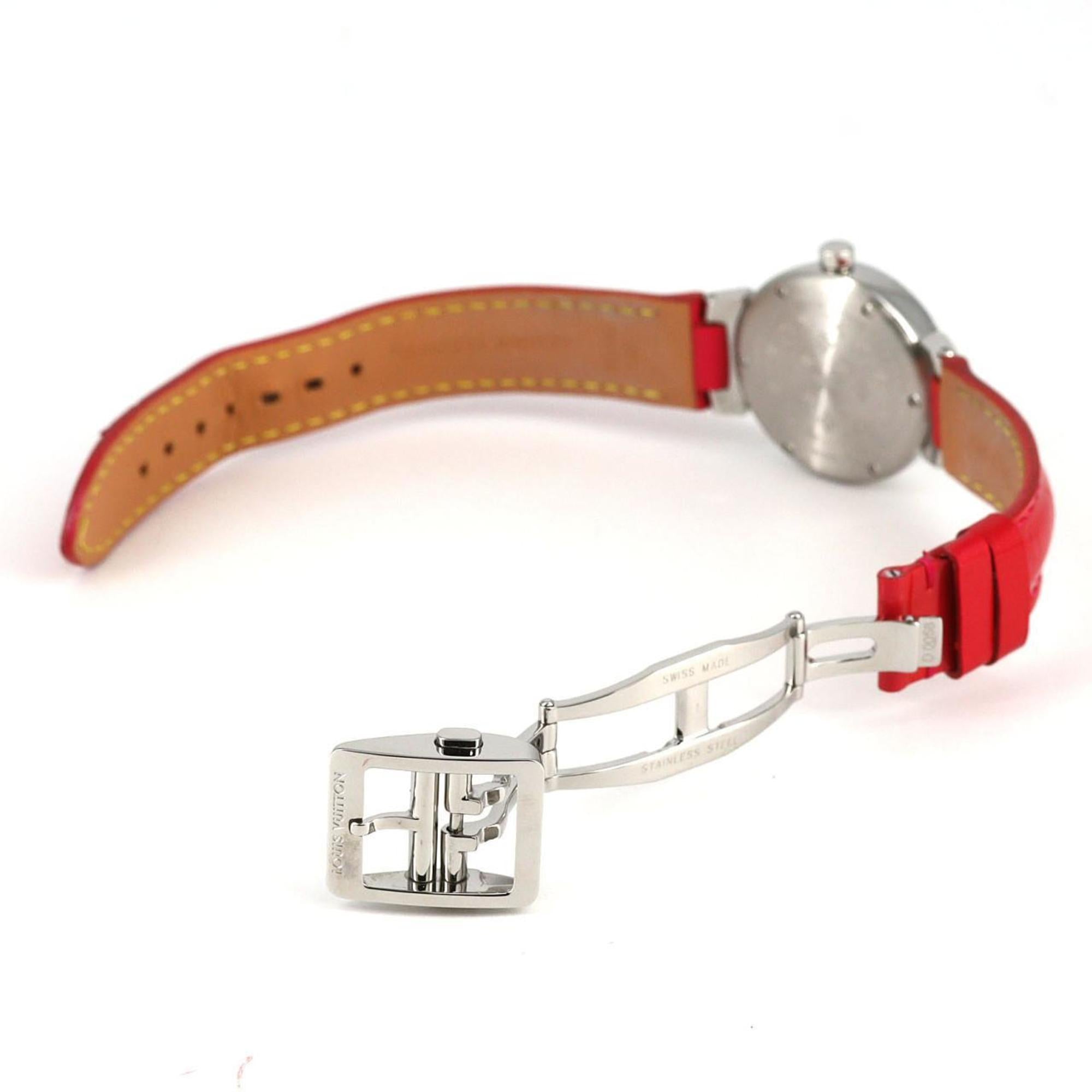 Louis Vuitton Tambour Q1218 roestvrijstalen quartzhorloge
