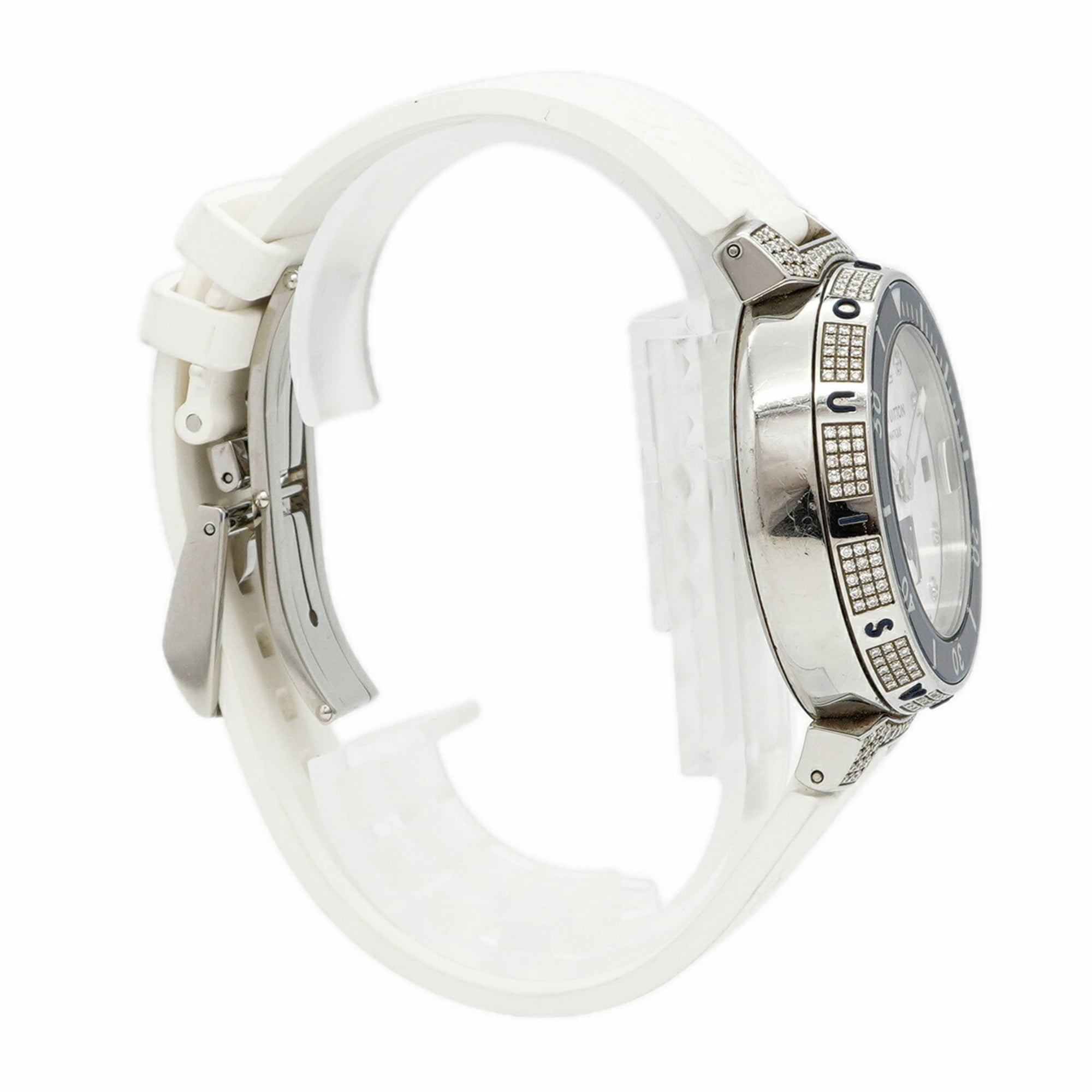 Montre Louis Vuitton Tambour Diving Q113C à cadran Blanc pour homme et femme