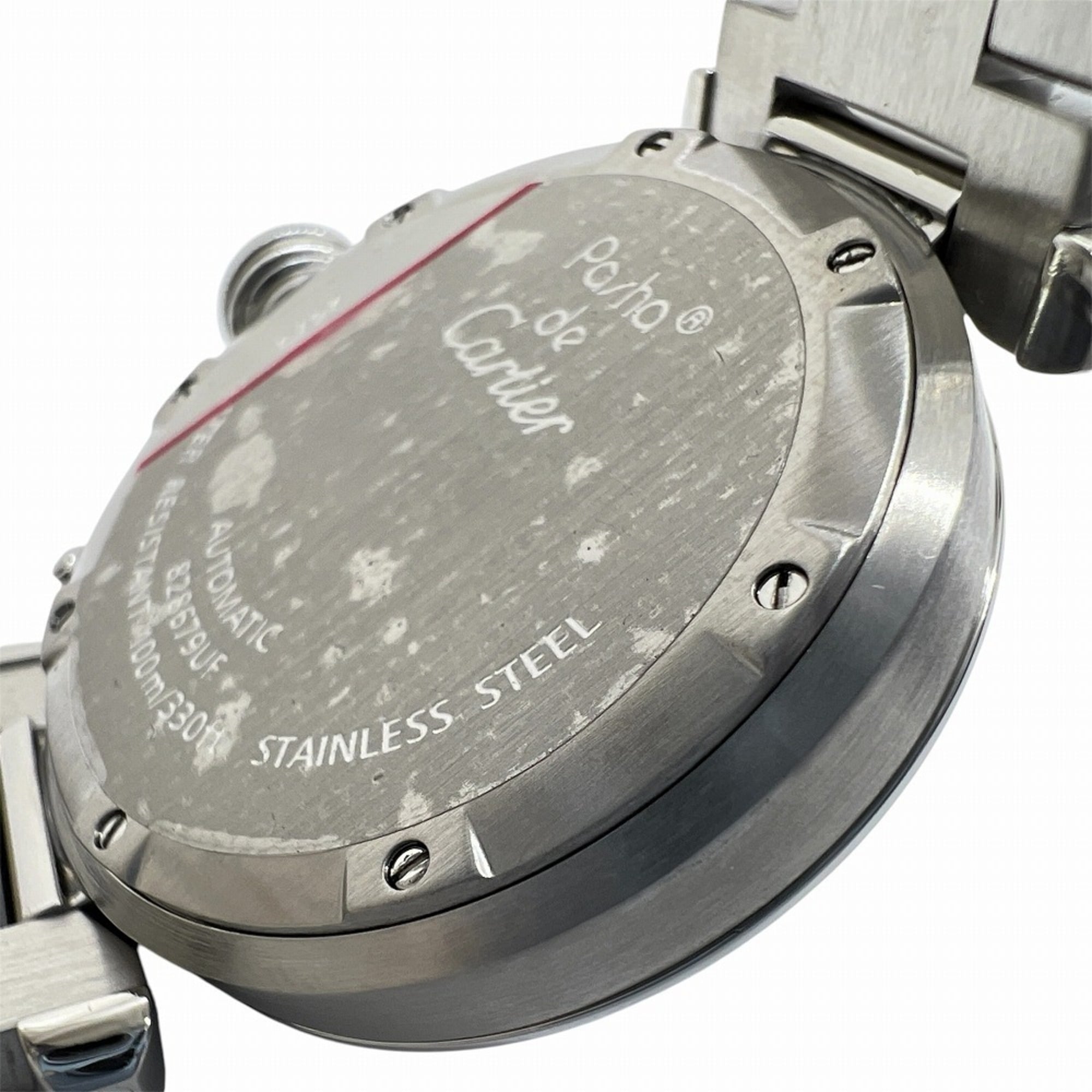 Cartier Pasha C Big Date Stainless Steel White Dial W31055M7 Automatic for Women and Men