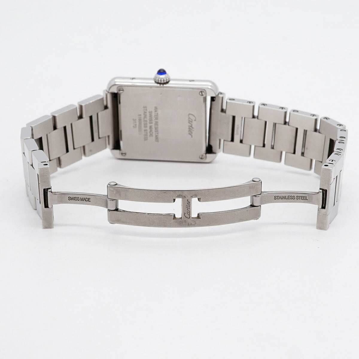 Montre Cartier Tank Solo SM W5200013, cadran argenté, 24 mm