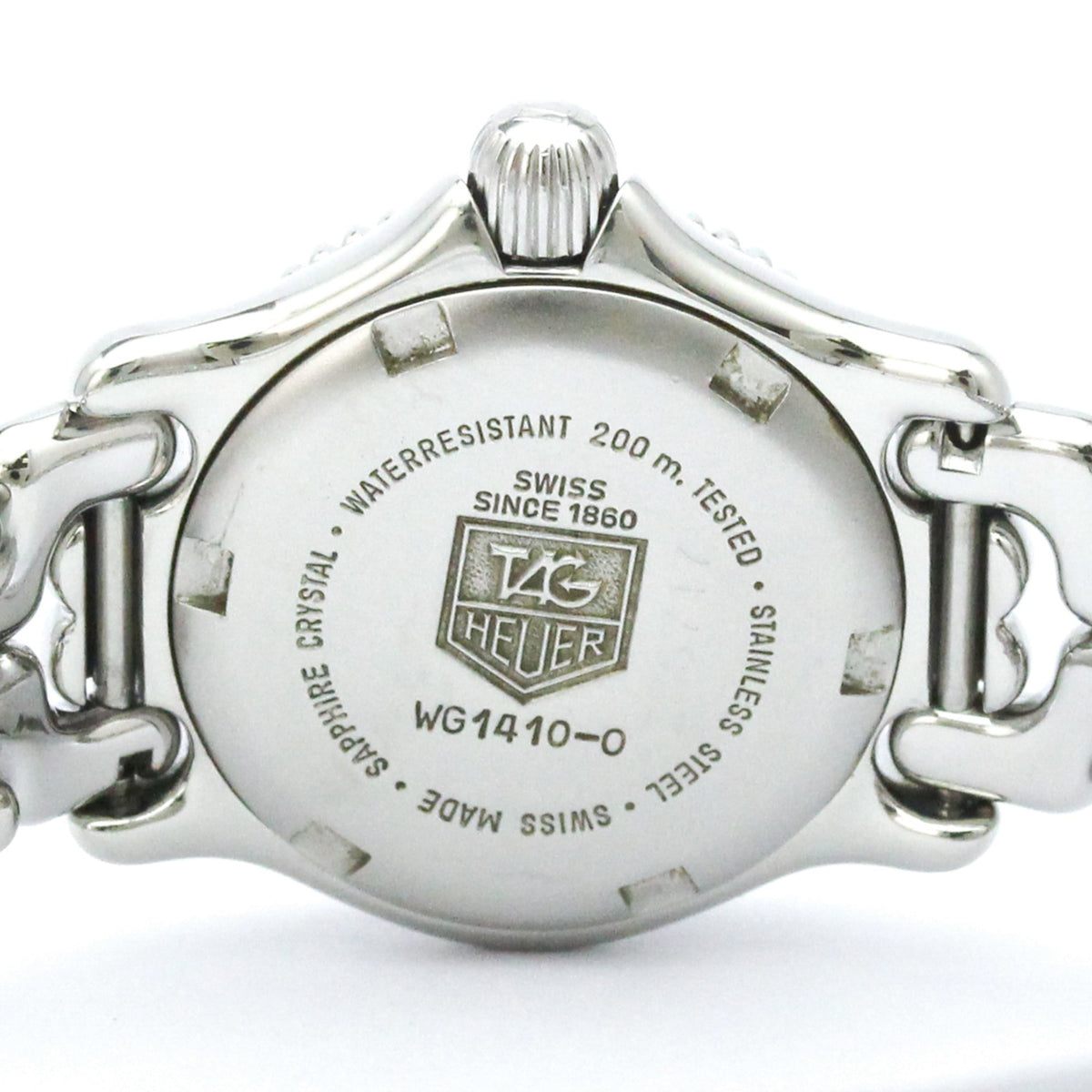 TAG Heuer Sel WG1410 horloge met witte wijzerplaat, 24 mm