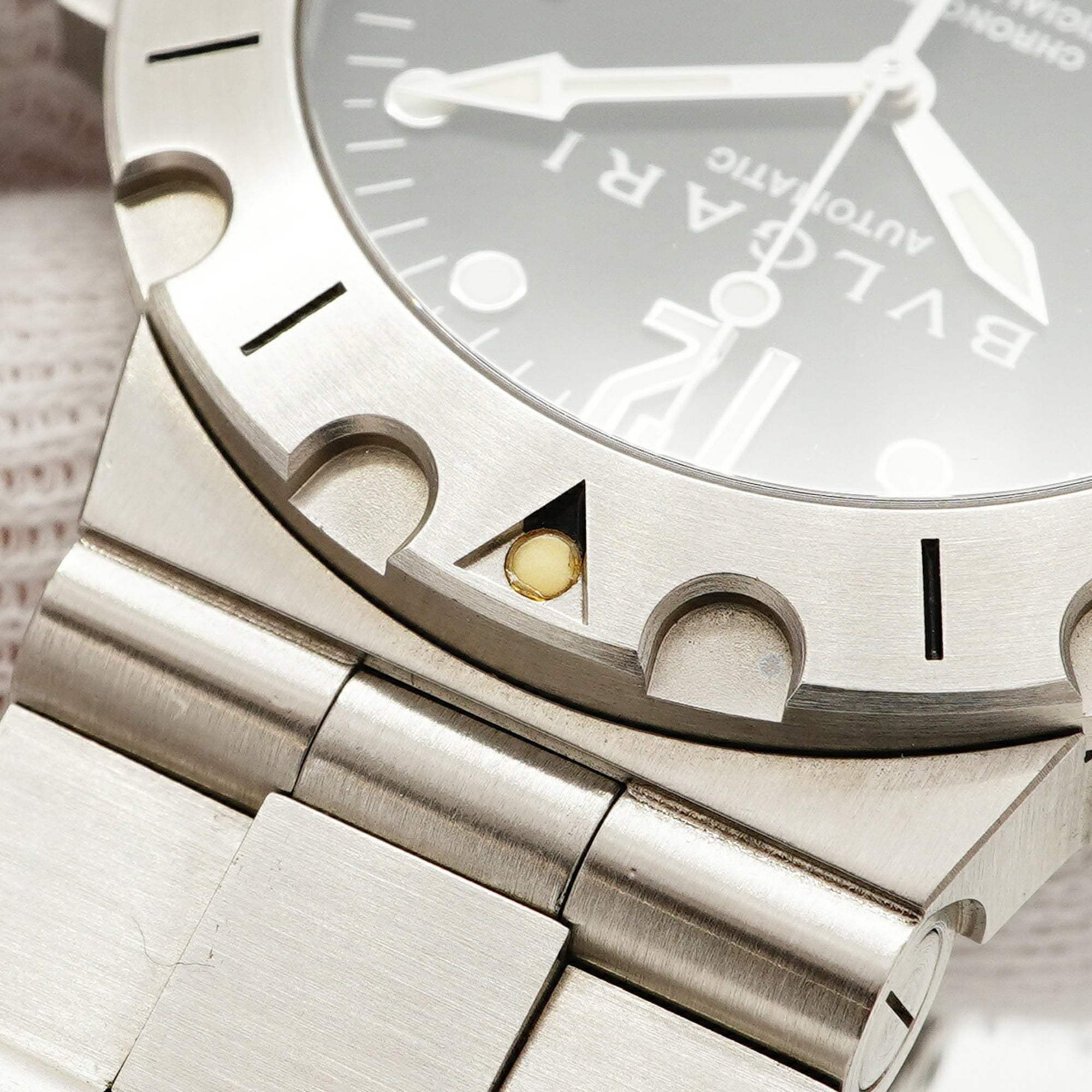 Bulgari Diagono scuba SD38S Black Dial 38mm Watch