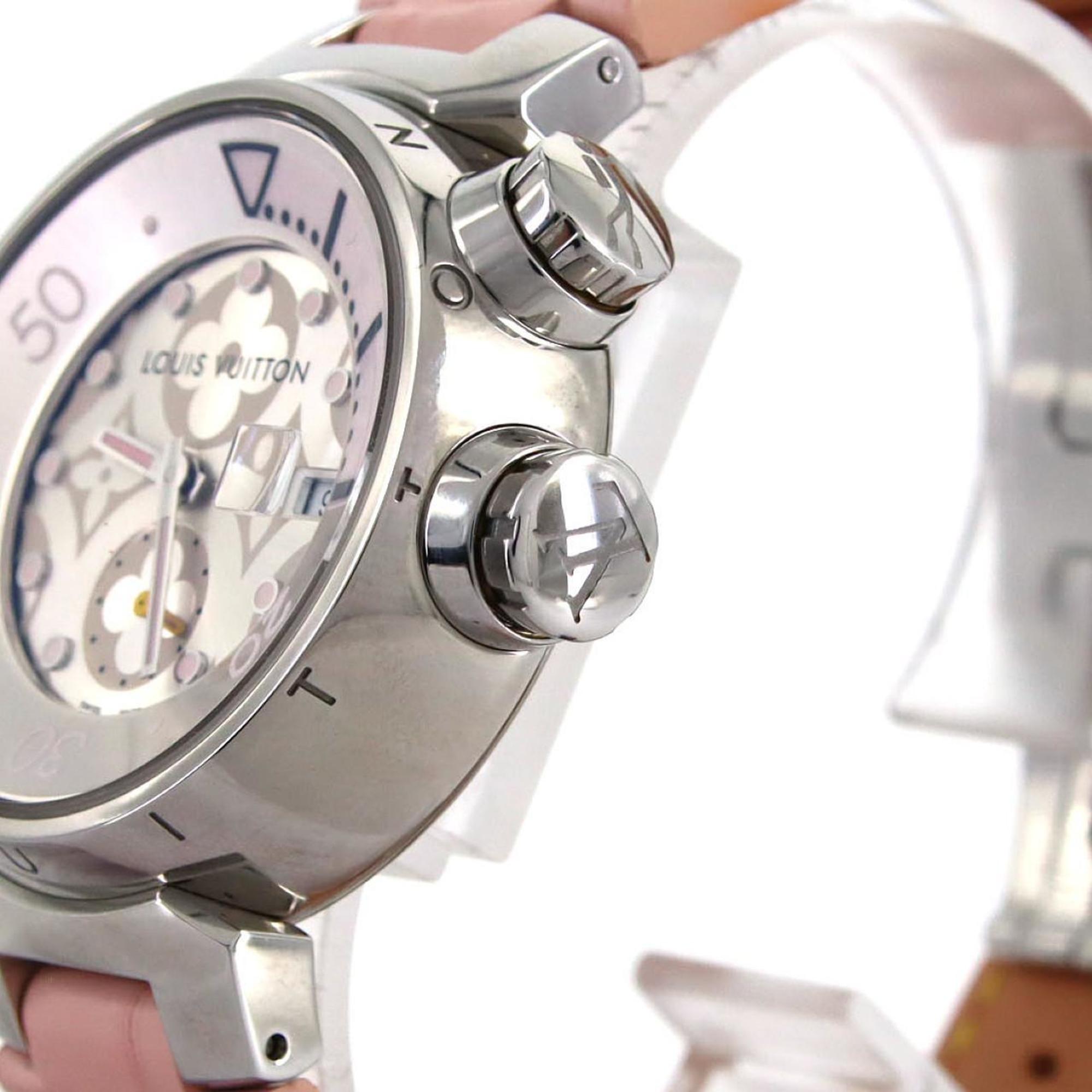 Louis Vuitton Tambour Diving Q131M roestvrijstalen quartzhorloge