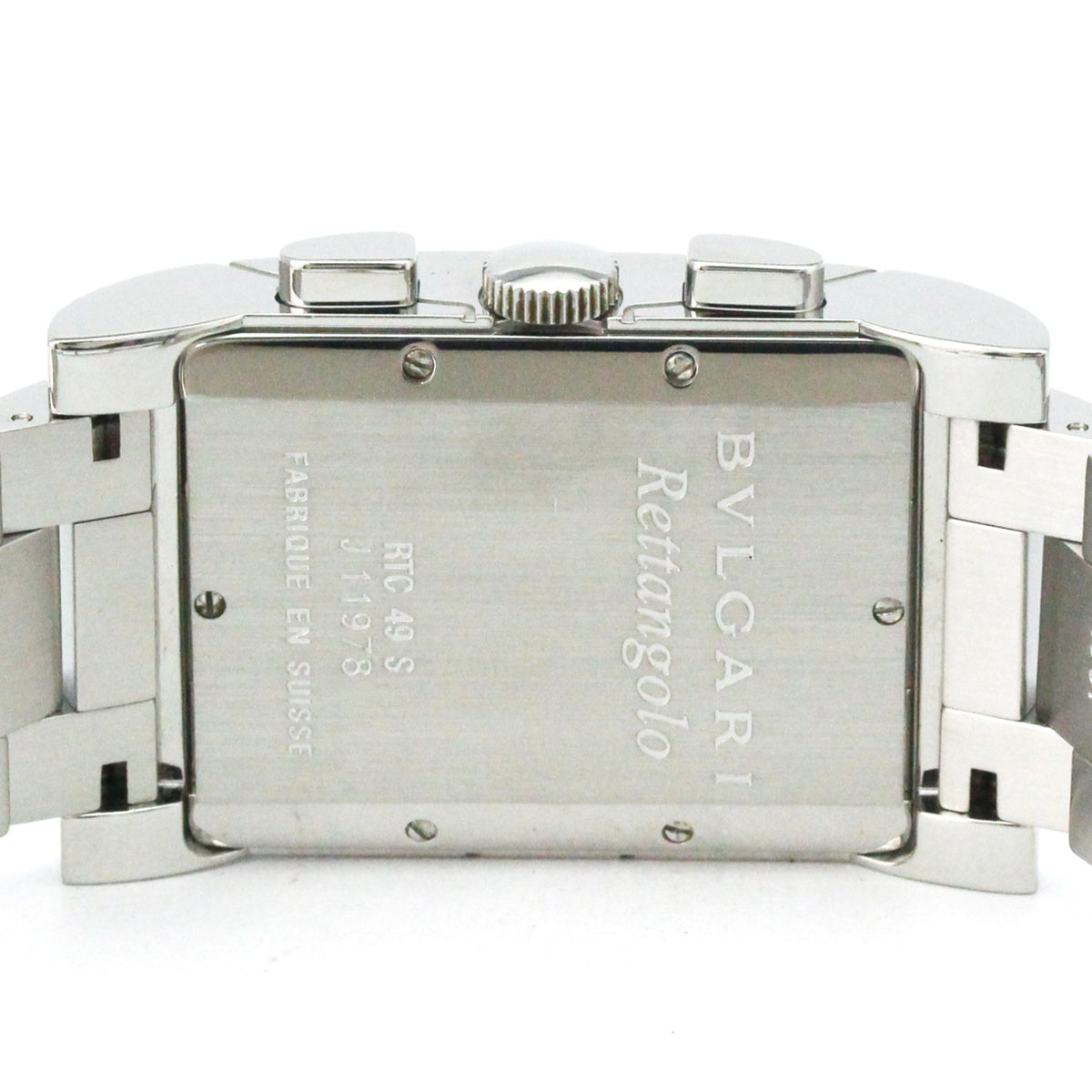 Bvlgari Rettangolo RTC49S Weiß Zifferblatt 49 mm Uhr
