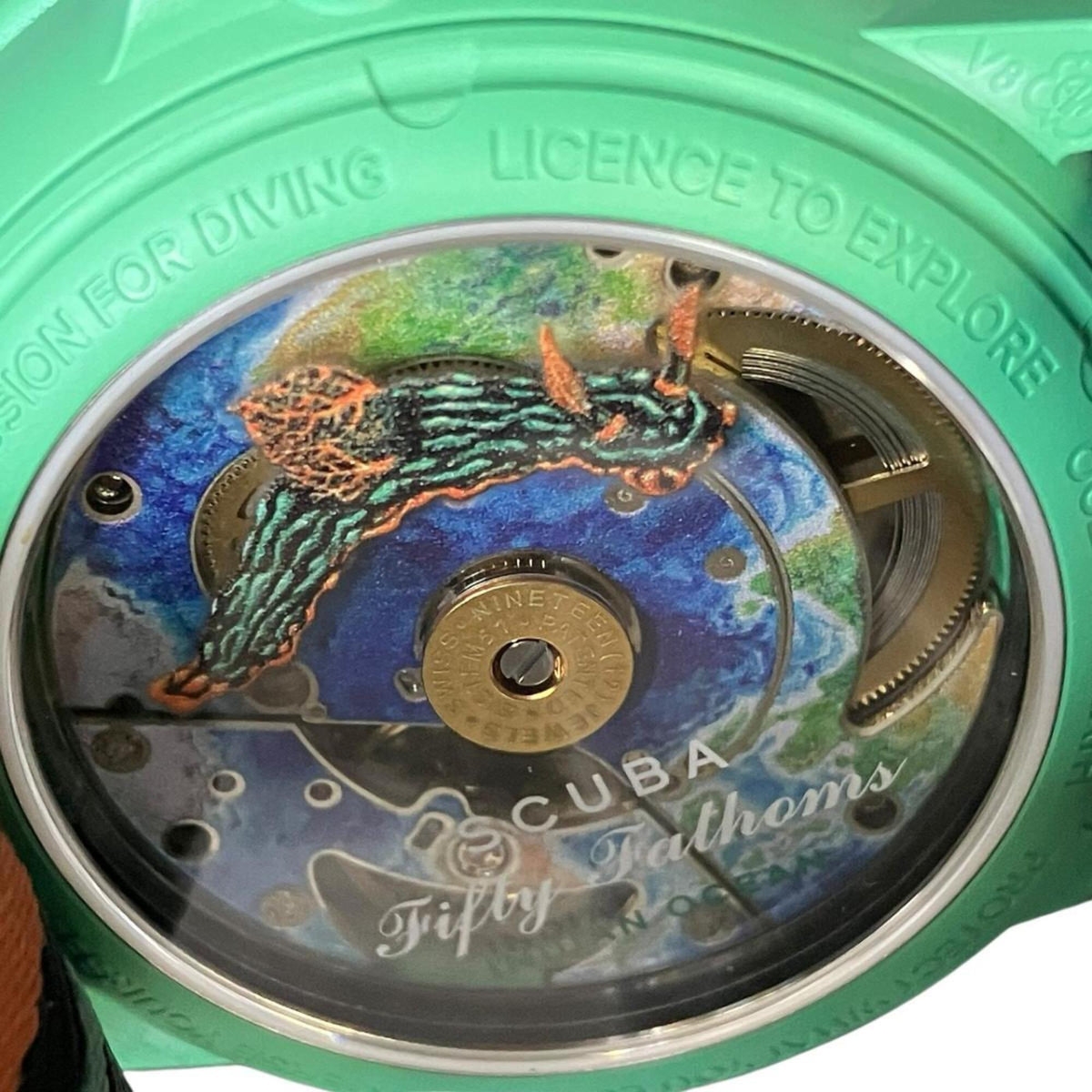 Montre Blancpain S Blancpain Scuba Fifty Fathoms Indian Ocean SO35I100 Vert Cadran 42 mm