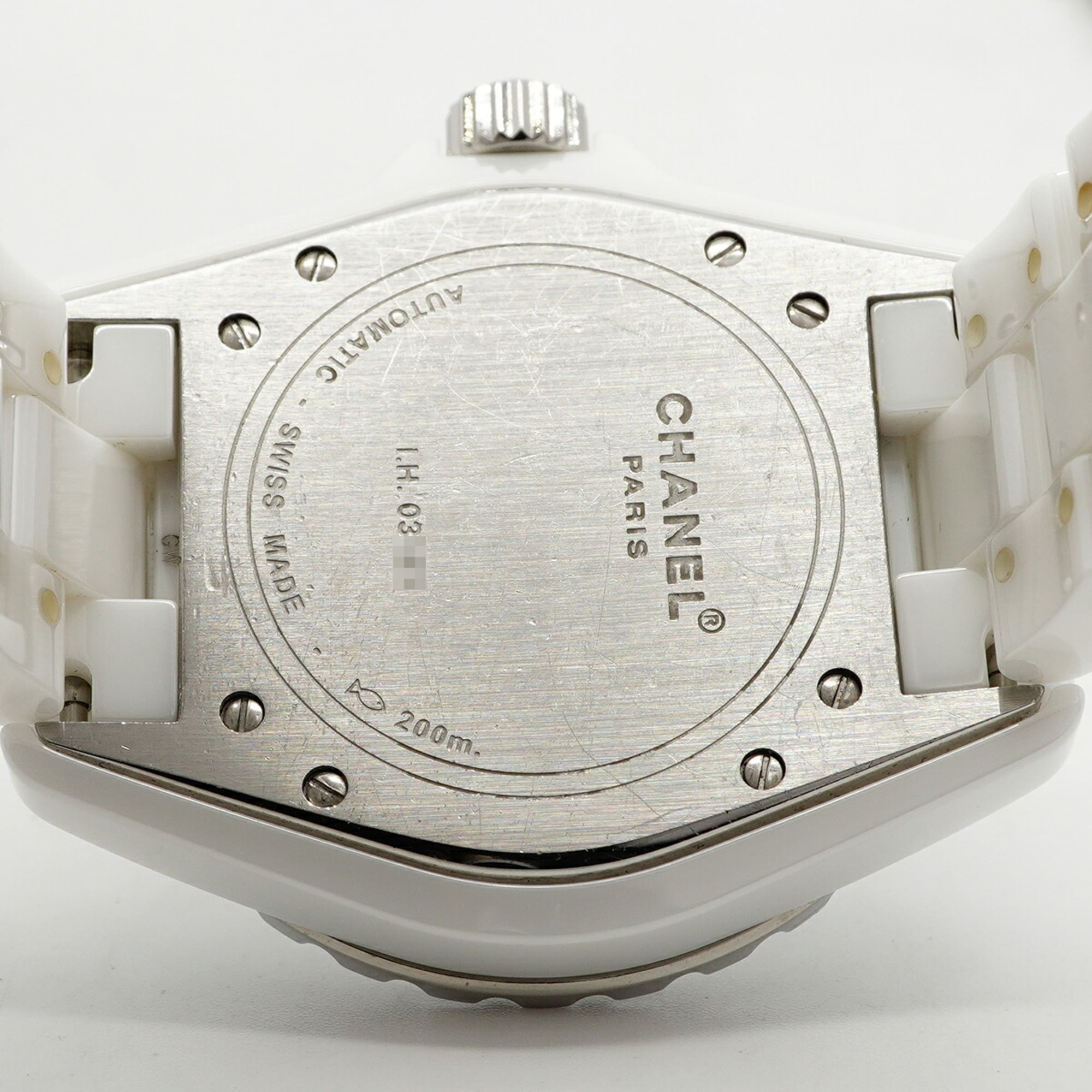 Chanel J12 H1629 Herrenuhr Weiß Zifferblatt