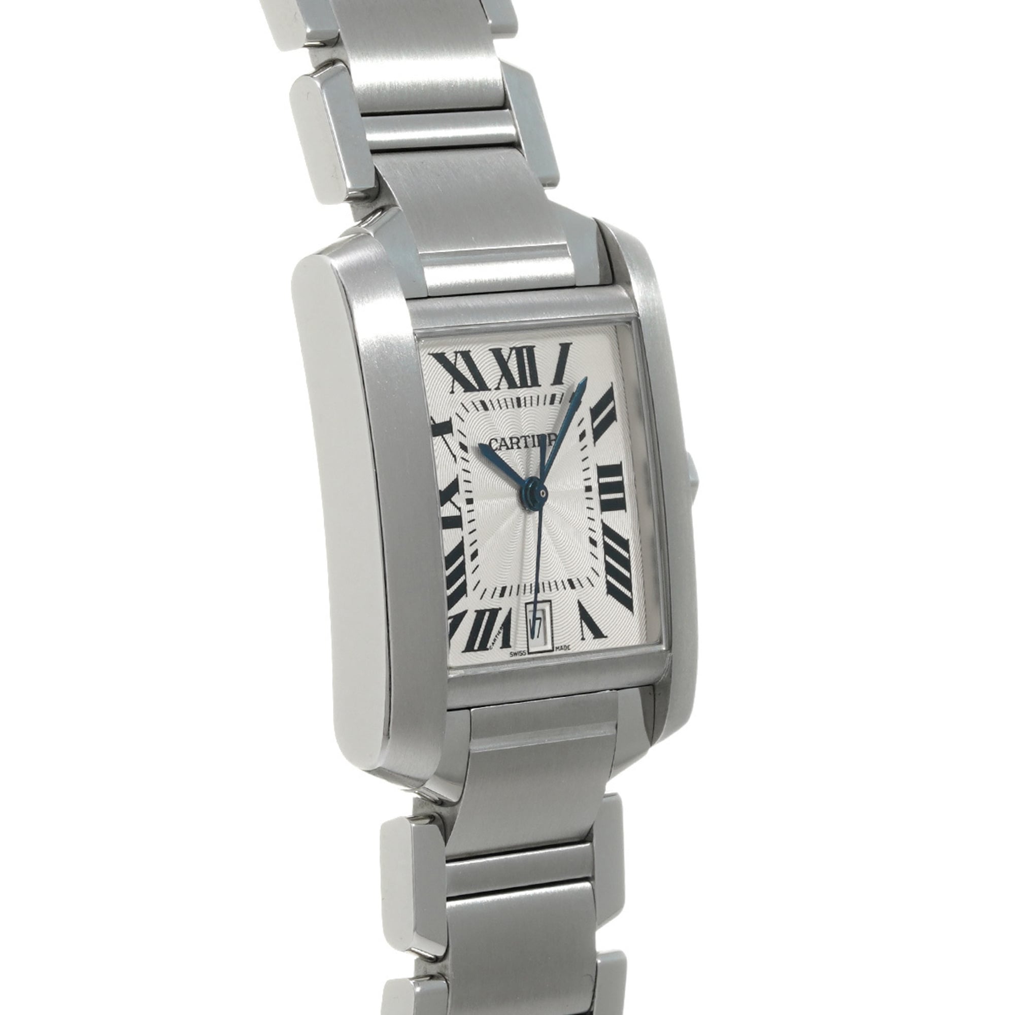 Cartier Tank Française LM W51002Q3 Silver Men's Automatic Watch (Pre-owned) - Ginzo