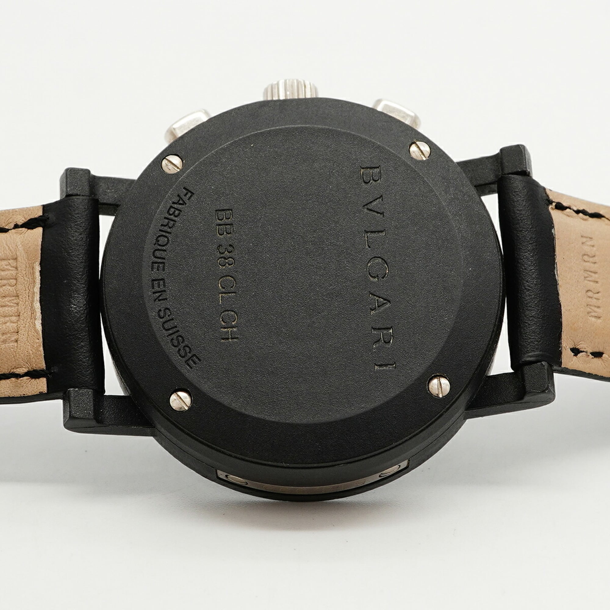 Bulgari Carbon BB38CLCH Black Dial 38mm Watch