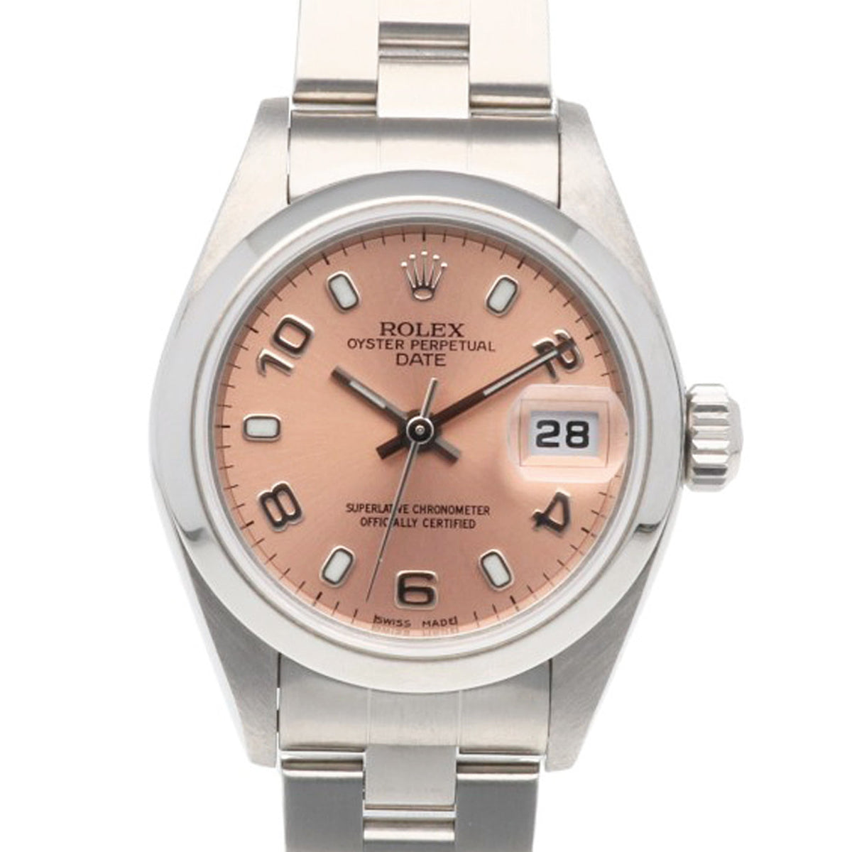 Montre Rolex Date Oyster Perpetual 79160 Rose cadran 26 mm