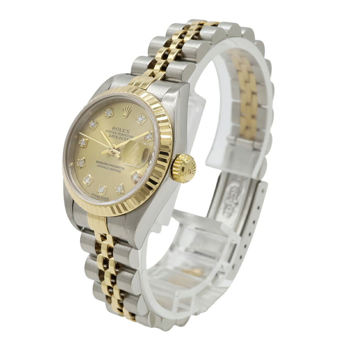 Rolex Datejust 79173G Champagne Dial 26mm Watch