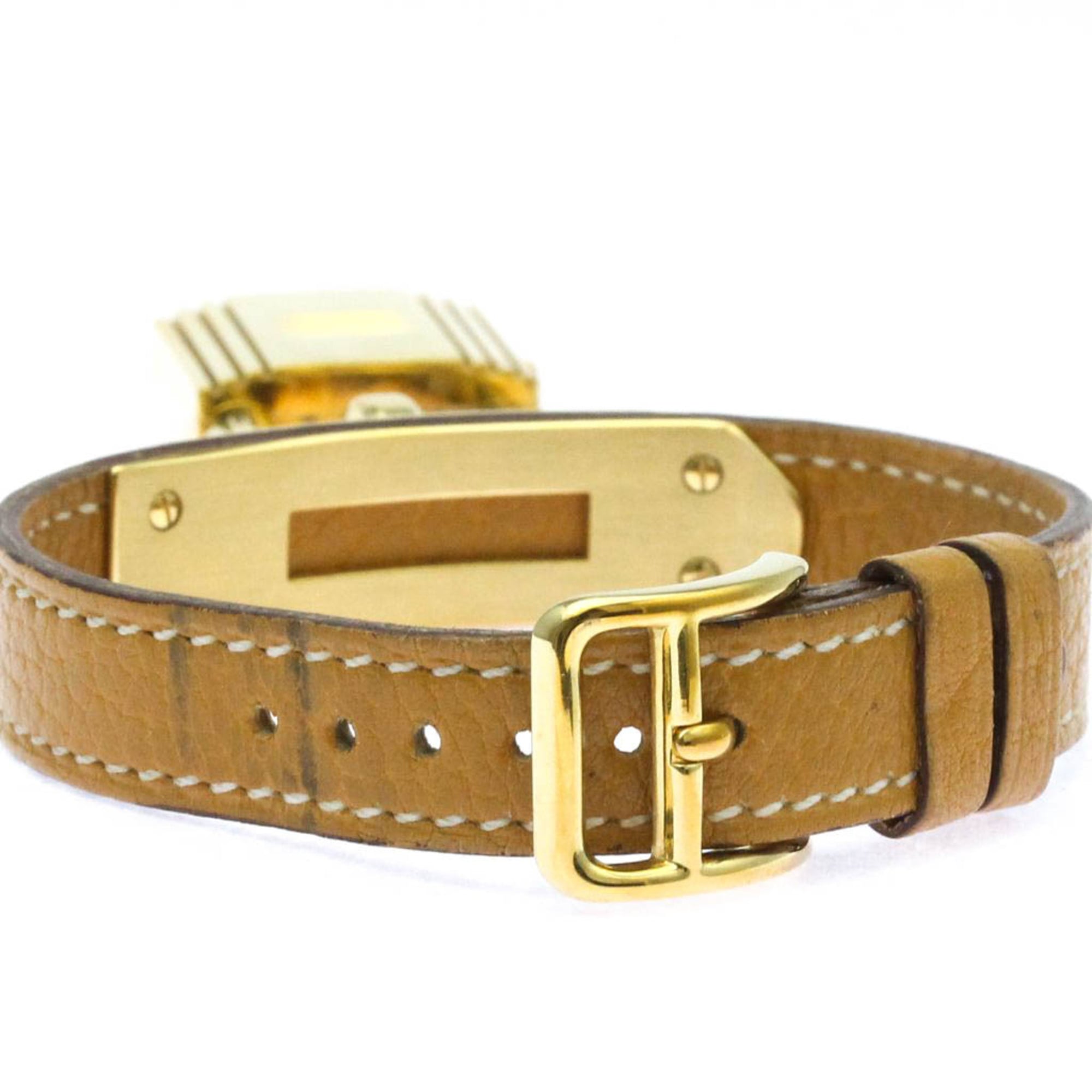 HERMES Kelly-horloge, verguld, leer, quartz, dameshorloge