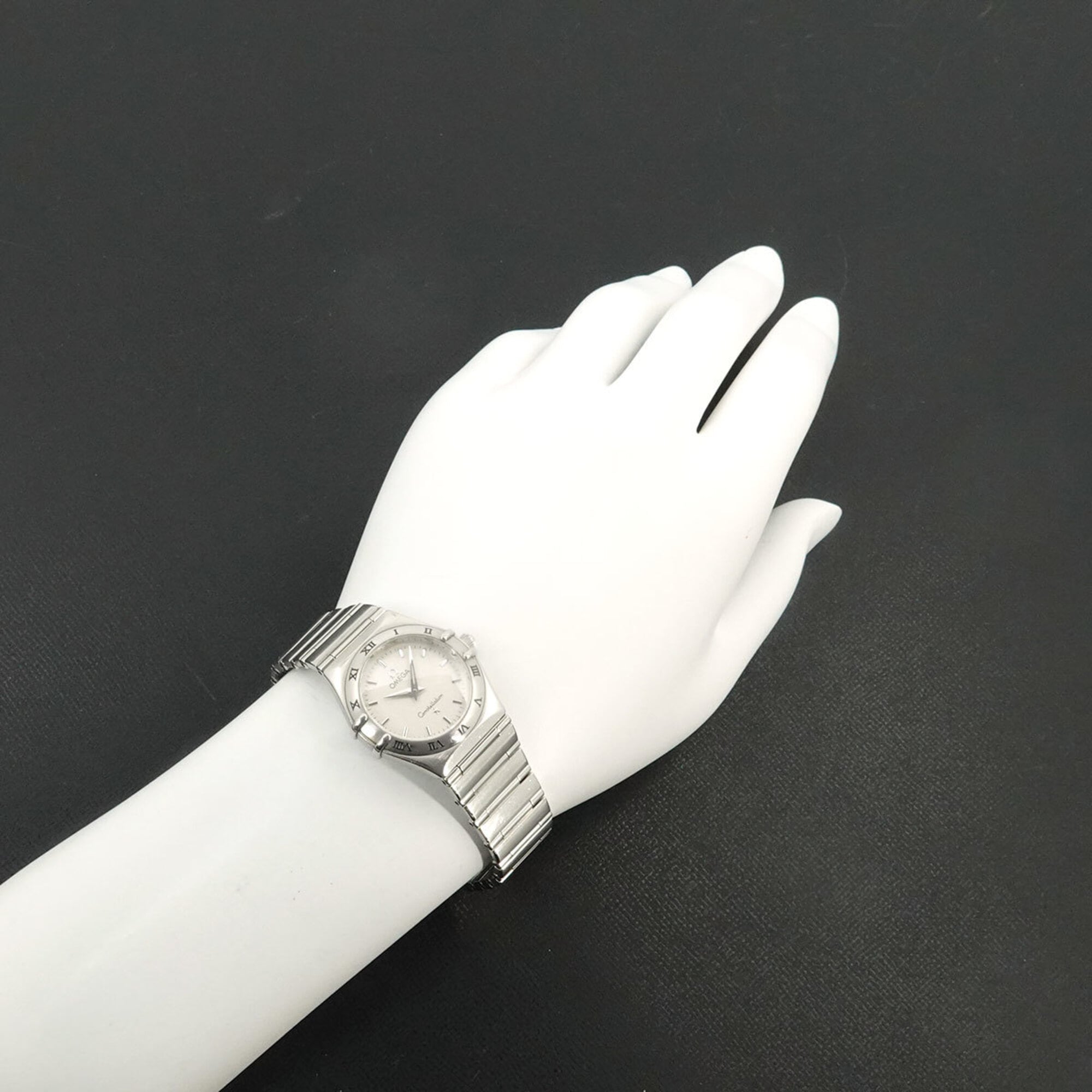 Omega Constellation 1572 30 Damenuhr, Silber, Quarzzuhr