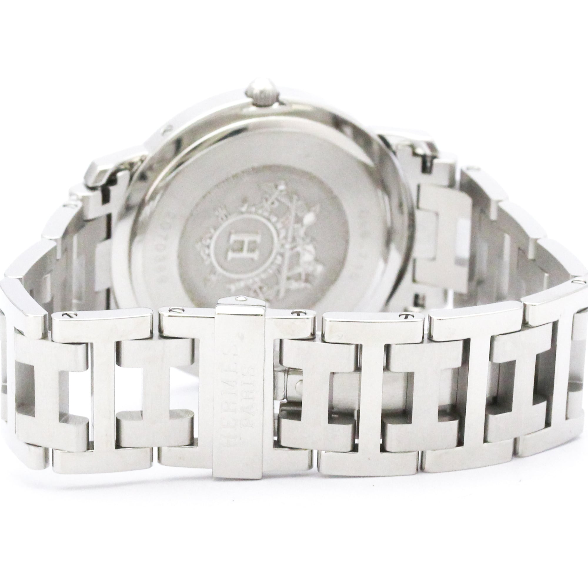 Montre pour homme HERMES Clipper en acier inoxydable Quartz CL6.710