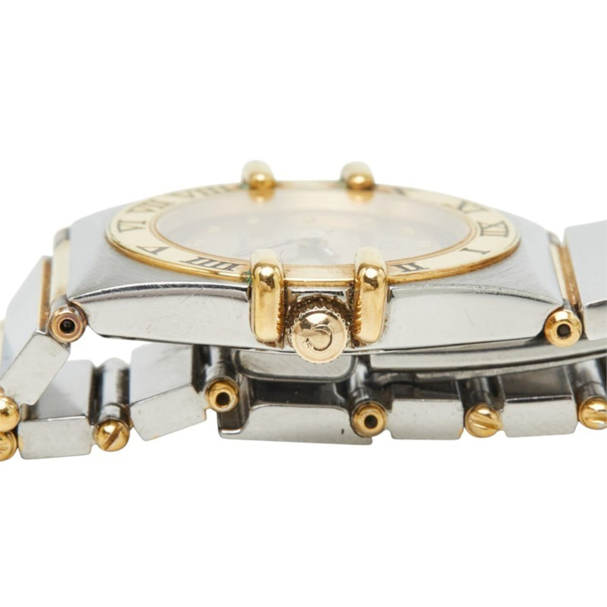 Omega Constellation 7951076, goldenes Zifferblatt, 22 mm Uhr
