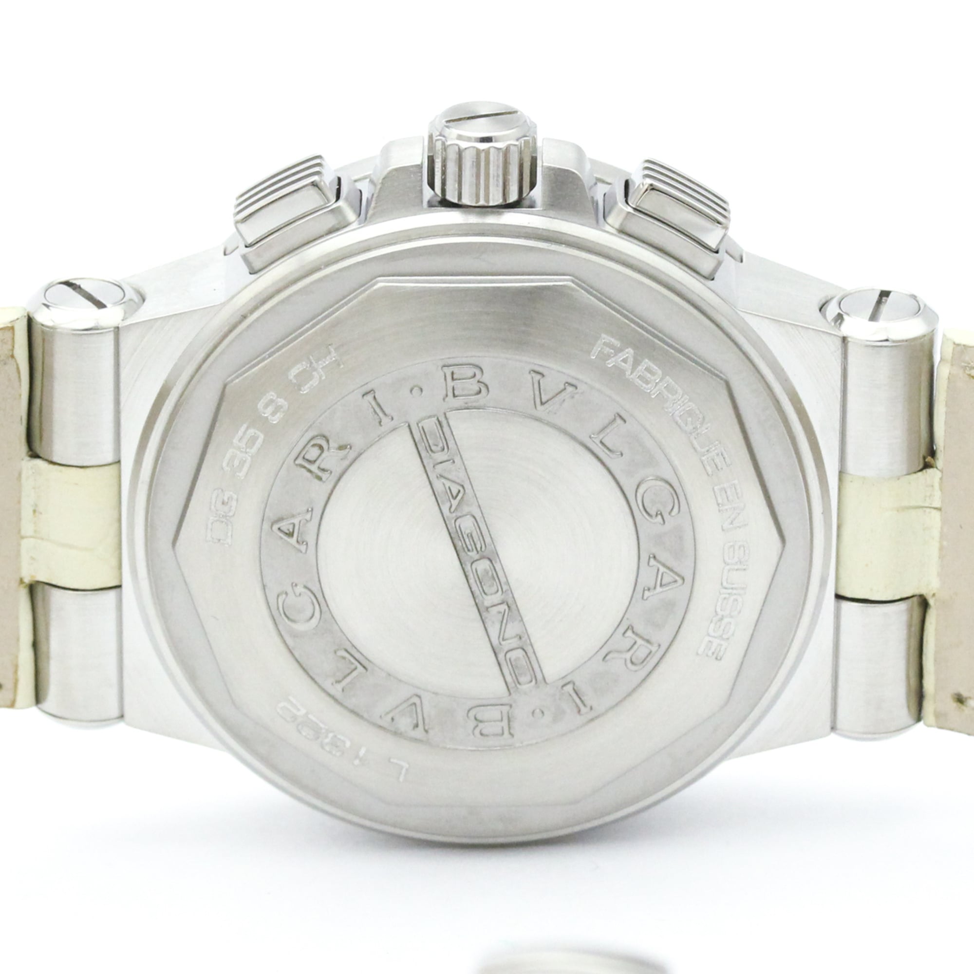 BVLGARI Diagono Chronograph Diamond MOP Steel Ladies DG35SCH