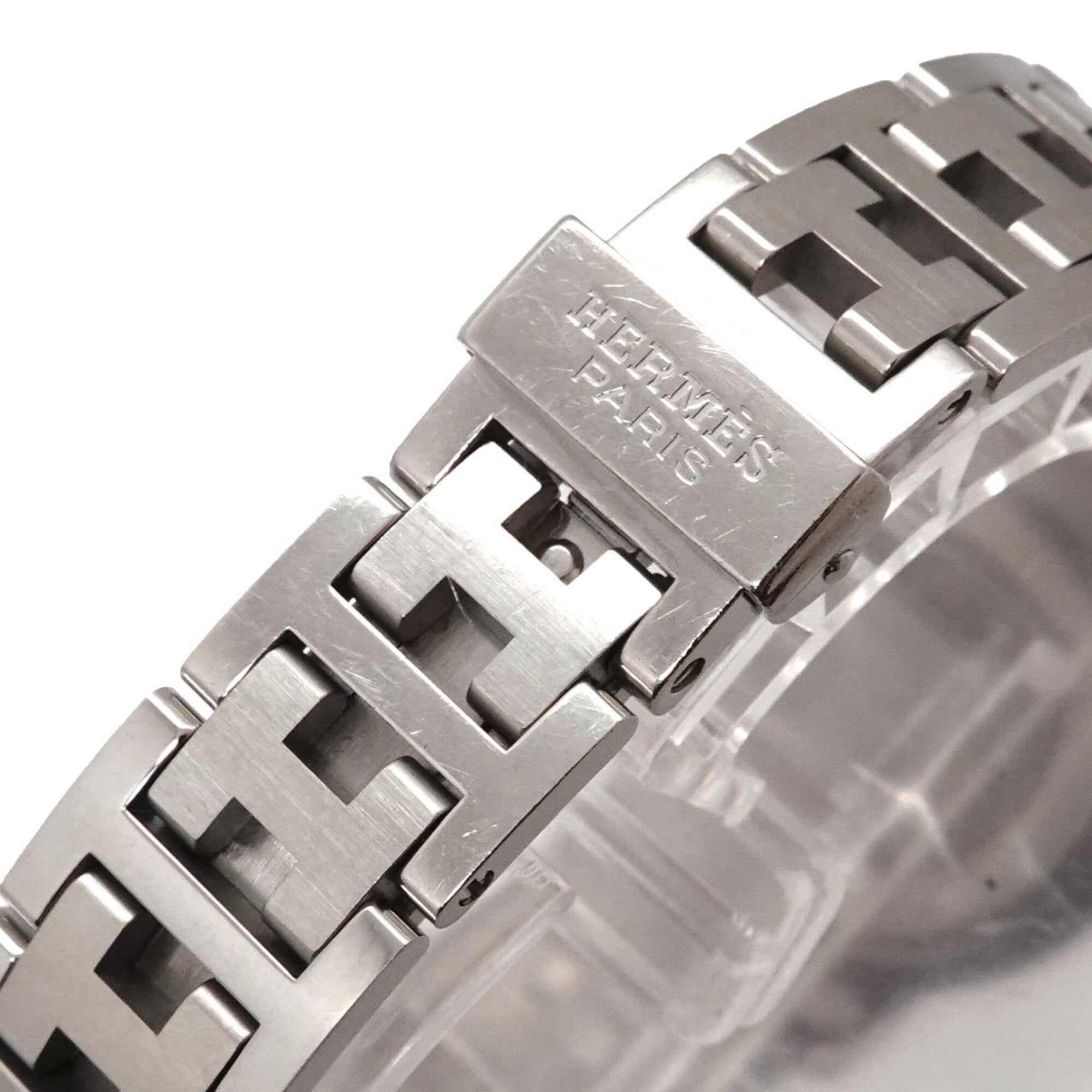 Hermes Clipper CL4 210 Wo Date Display Pink Quartz