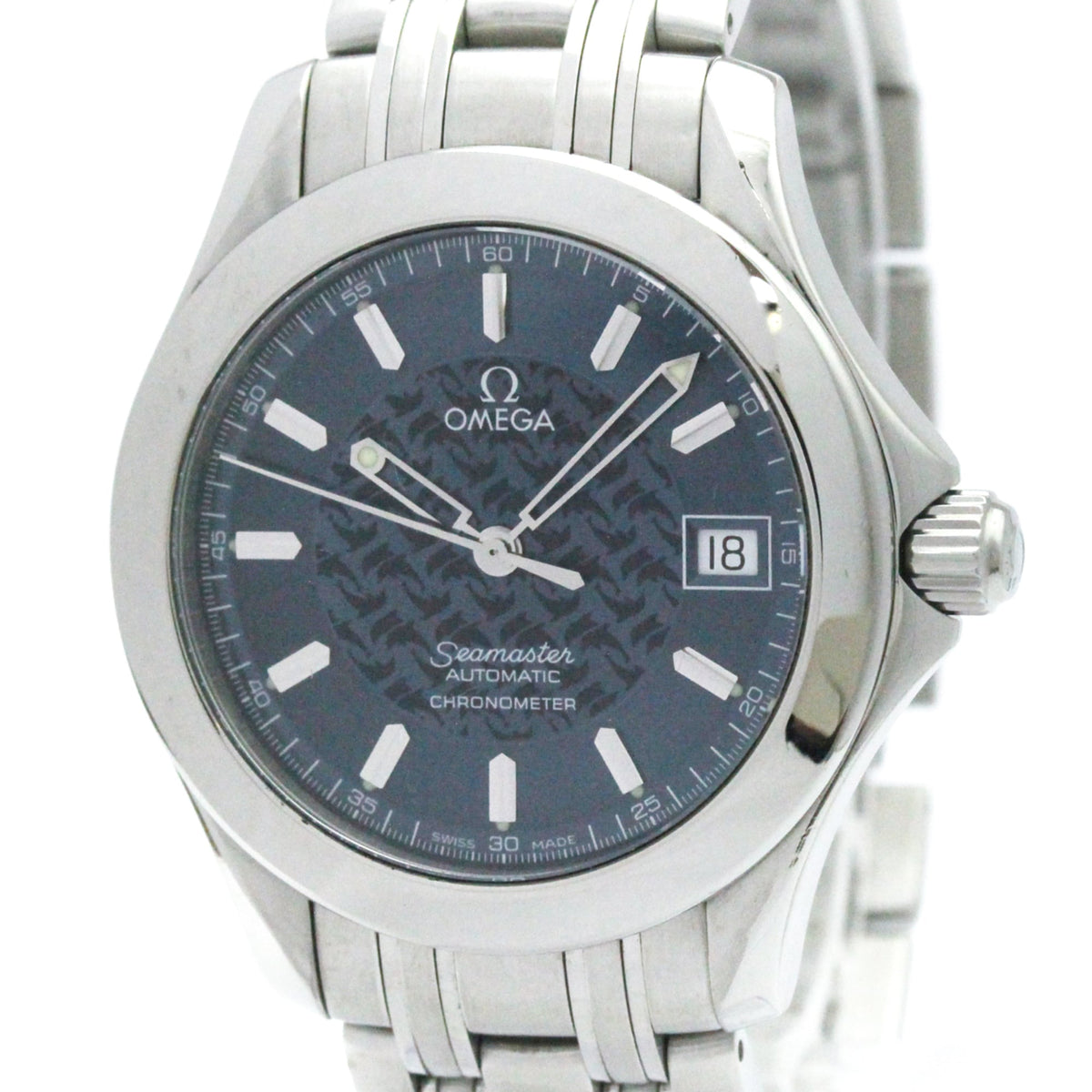 Omega Seamaster 2506.8 mit blauem Zifferblatt, 36 mm Uhr