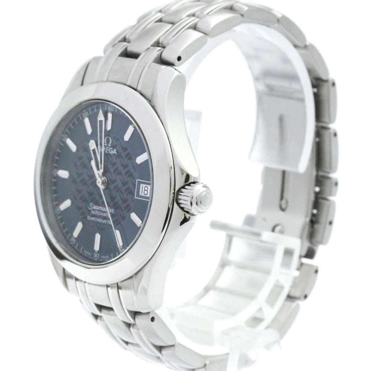 Omega Seamaster 2506.8 mit blauem Zifferblatt, 36 mm Uhr