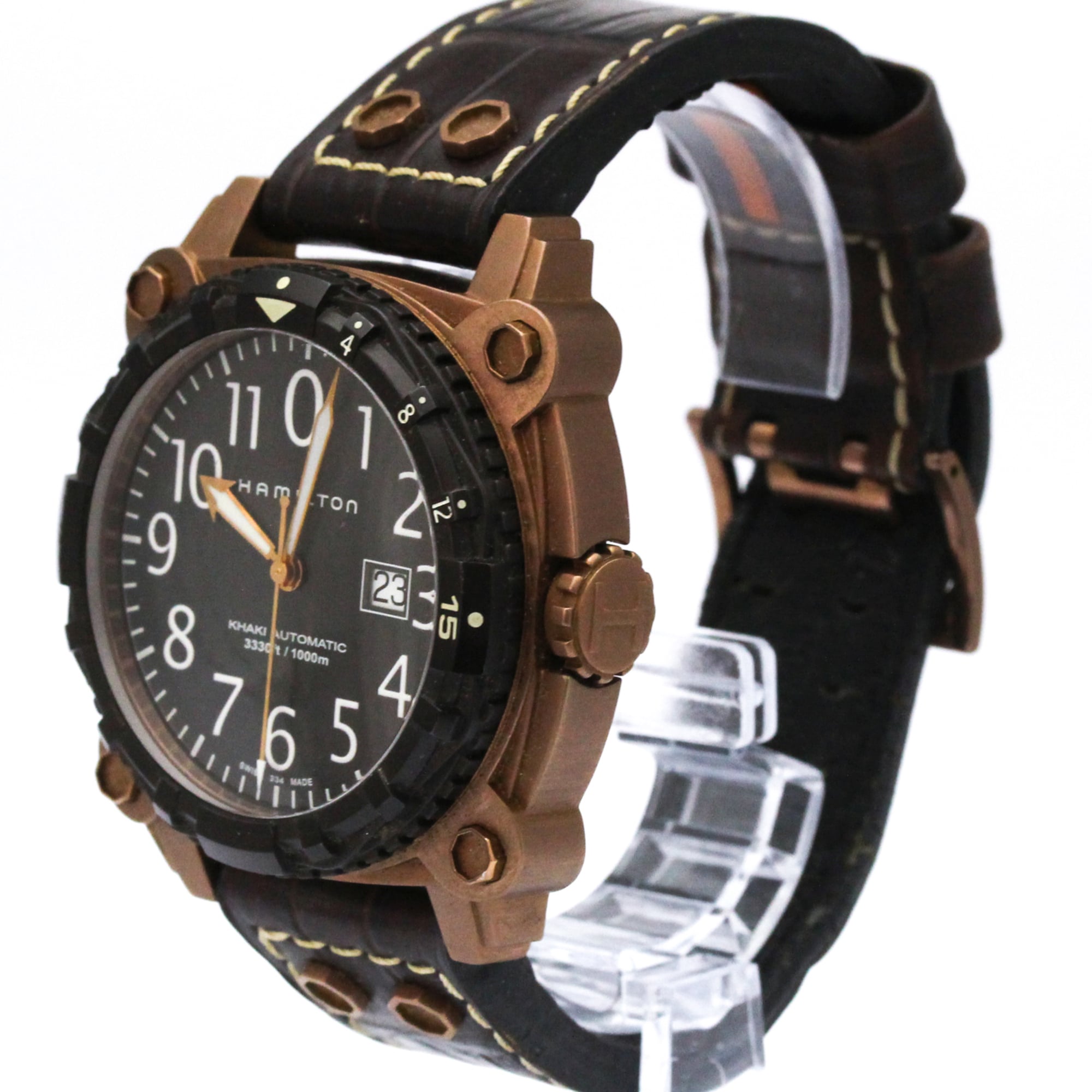 Hamilton Khaki H785250 Brown Dial Stainless steel 48mm Watch
