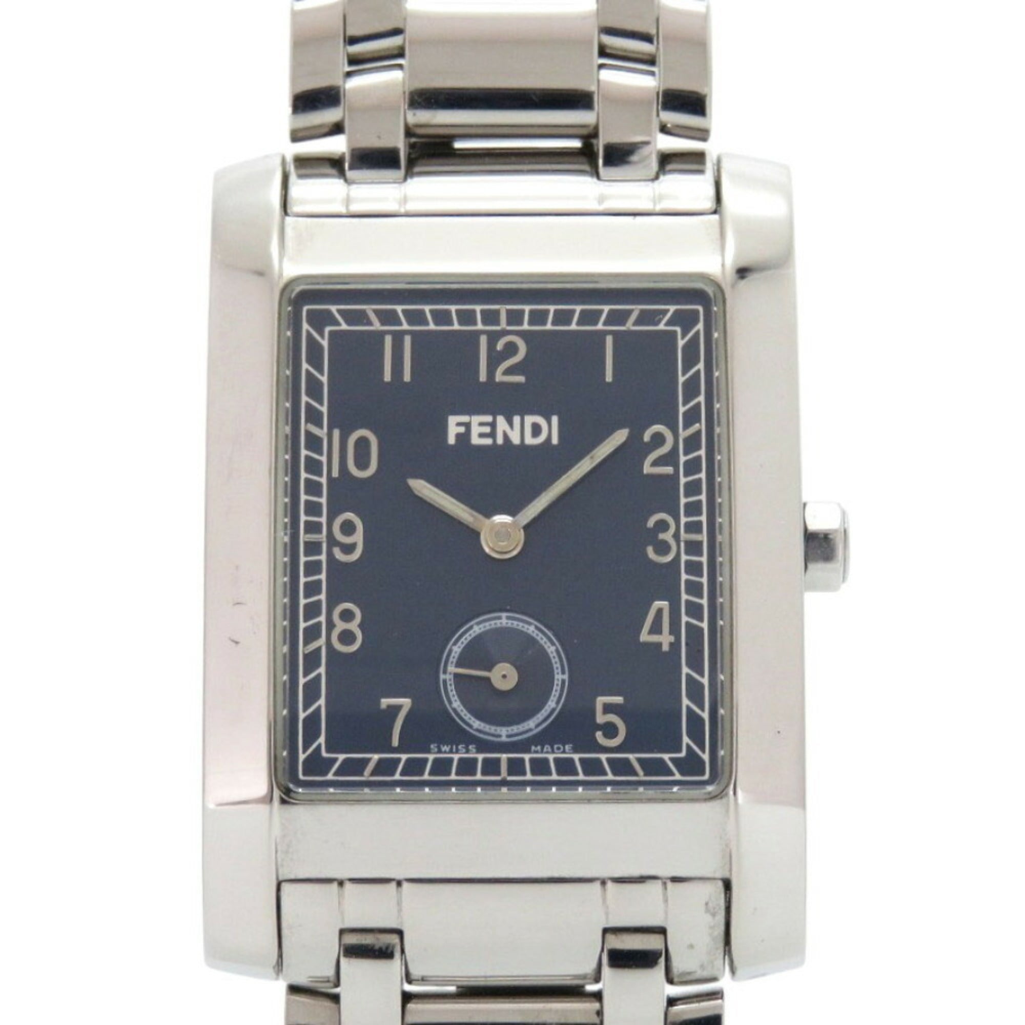 Fendi Classico 7000G Stainless Steel Navy Silver Quartz Watch 1914FEND