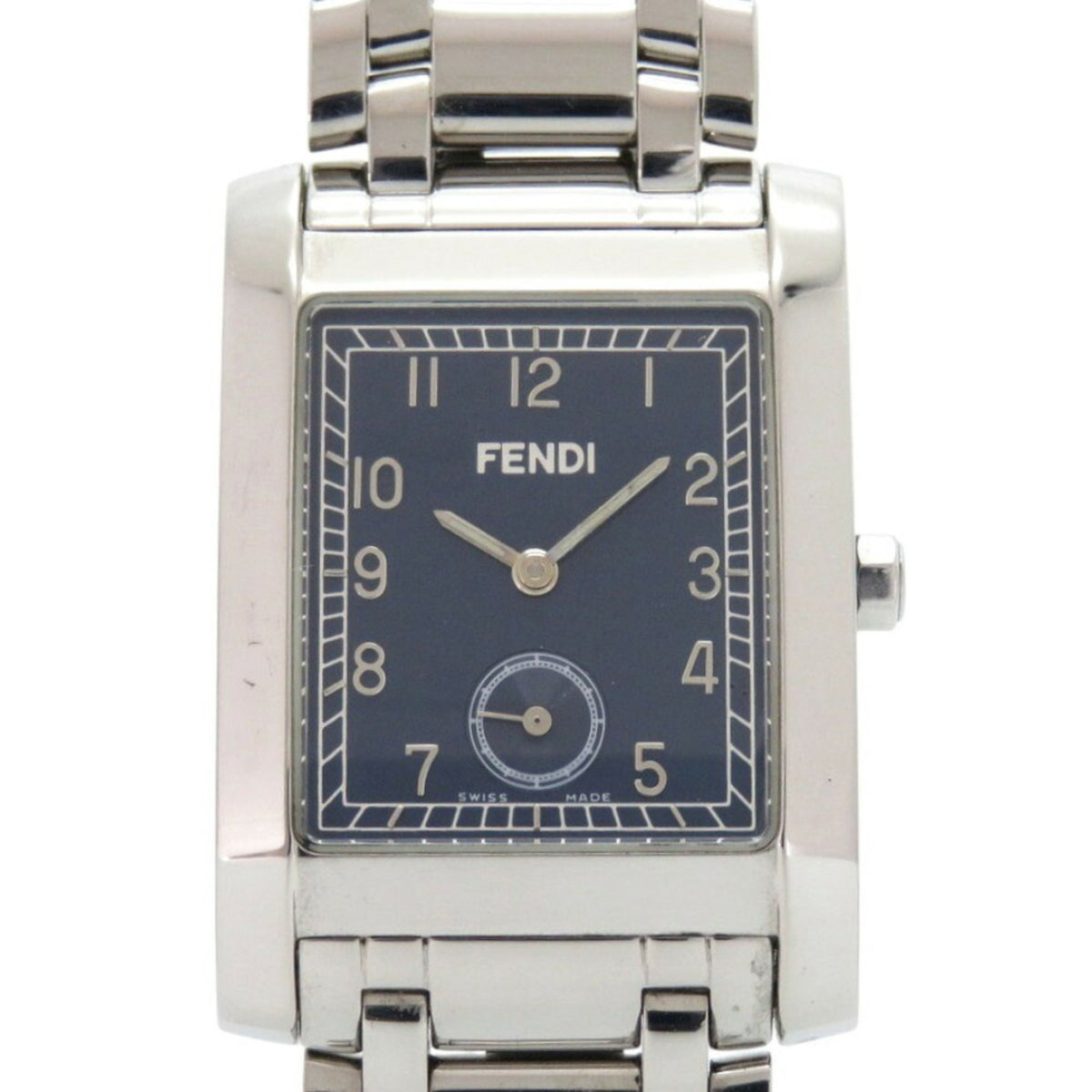 Fendi Classico 7000G Stainless Steel Navy Silver Quartz Watch 1914FEND