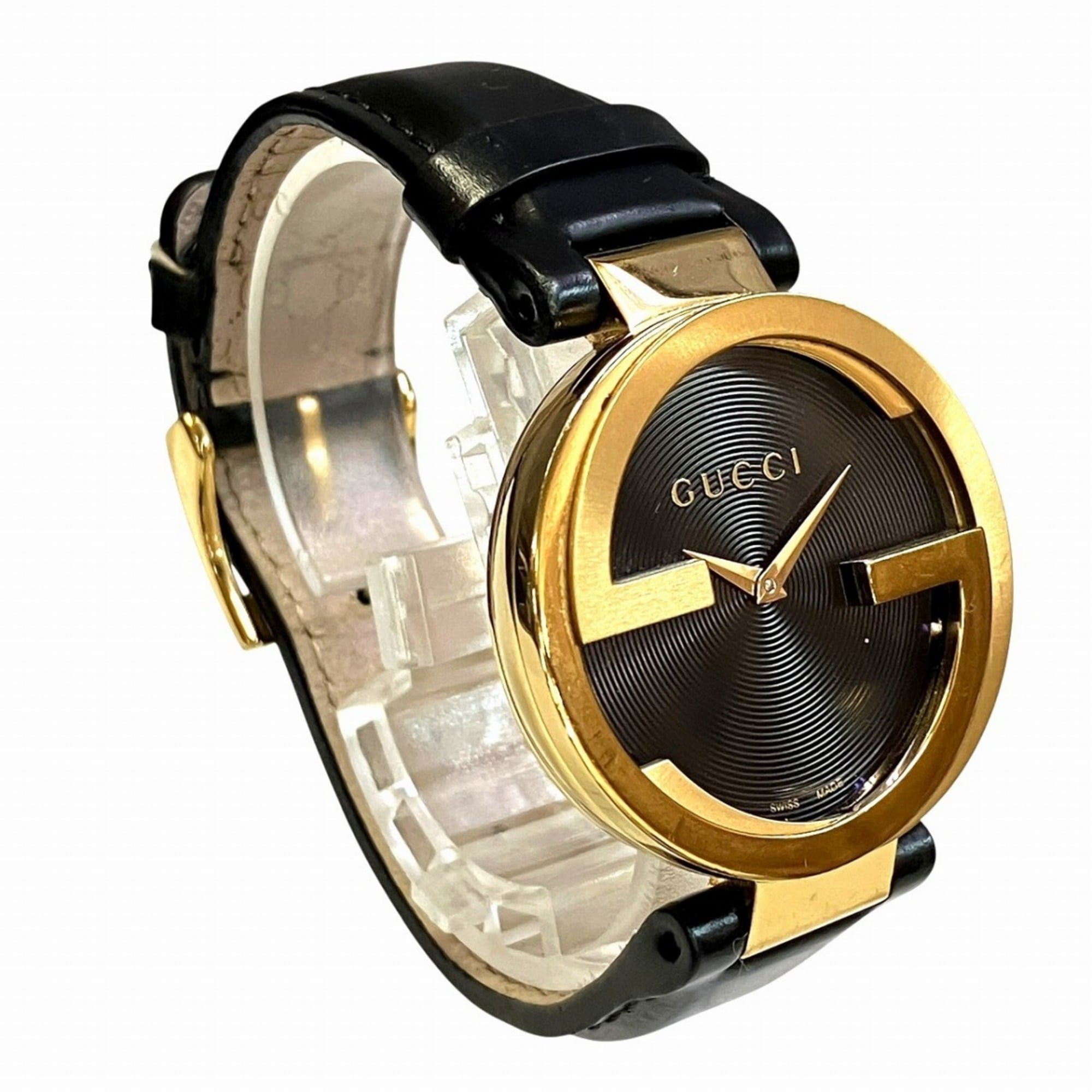 Gucci Interlocking Watch, Total Weight 41.2g, Stainless Steel, Genuine