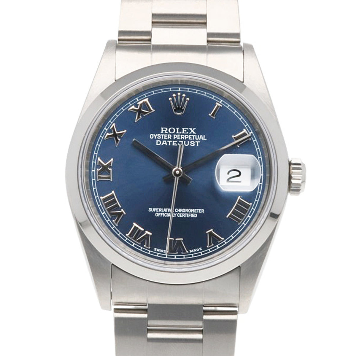 Rolex Datejust 16200 Blue Dial 36mm Watch