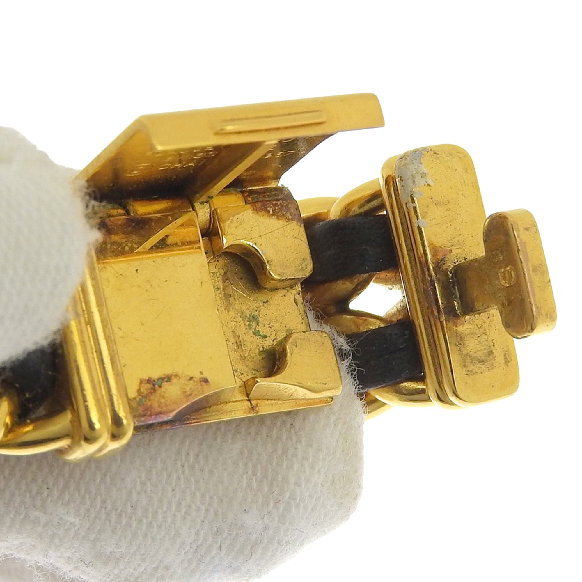 Chanel Premiere S-horloge H0001, verguld x zwart leer, quartz, analoge wijzerplaat, damesmodel
