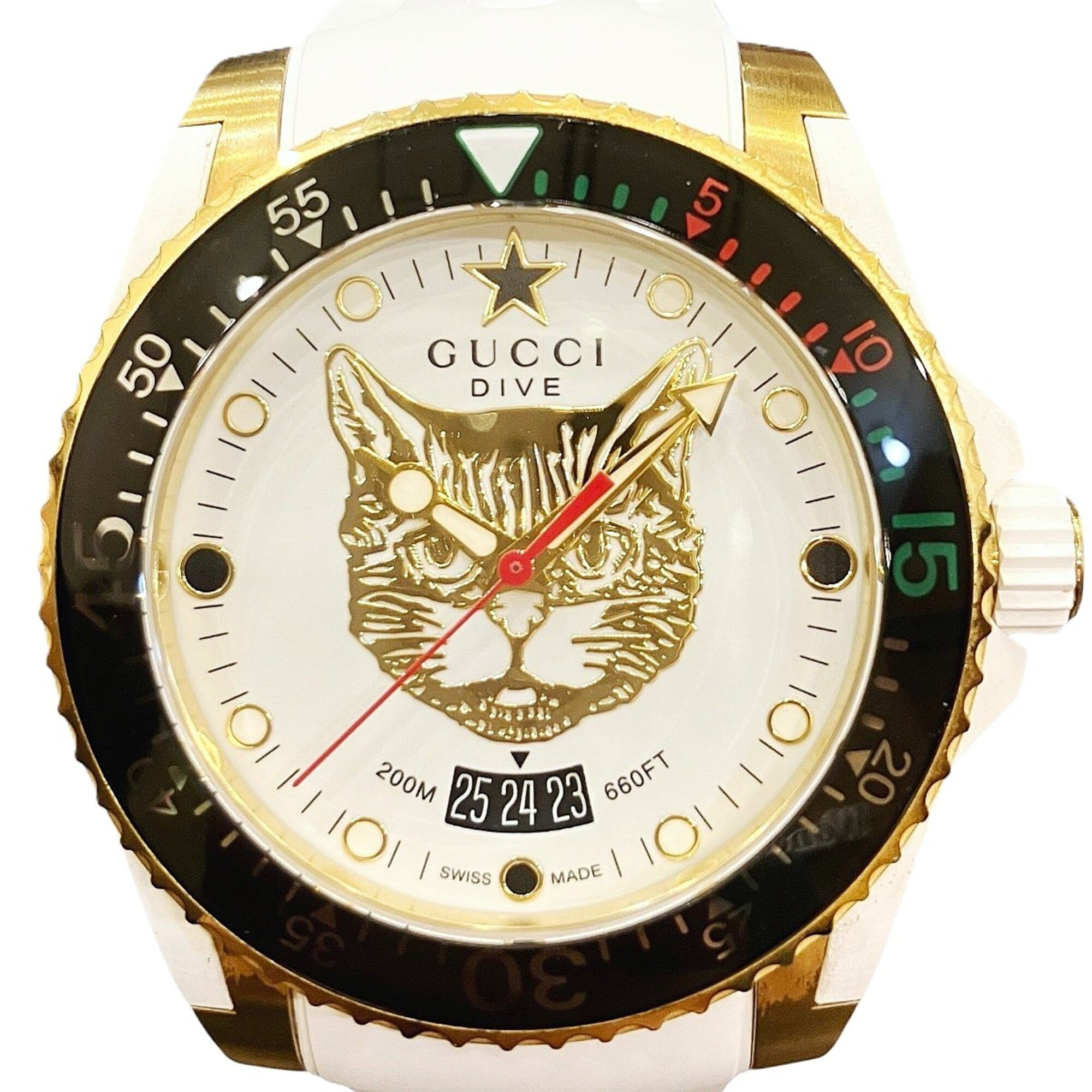Gucci Dive 136.3 Gold Dial 40mm Watch
