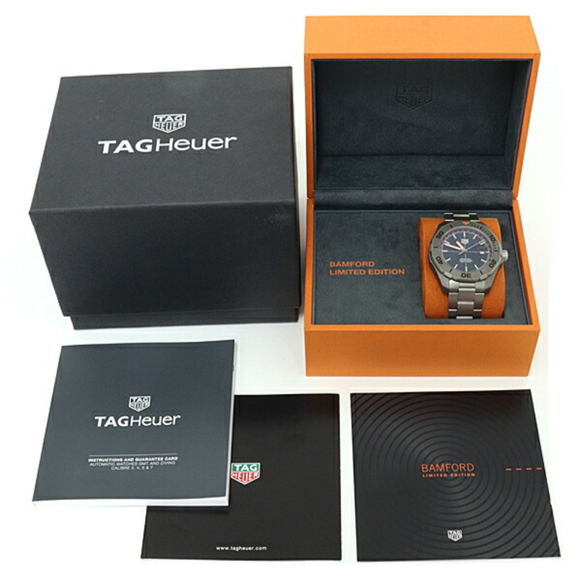 TAG Heuer Aquaracer Date x Bamford Limited Edition WAY208F, Black Dial, Automatic Movement, Refurbished.