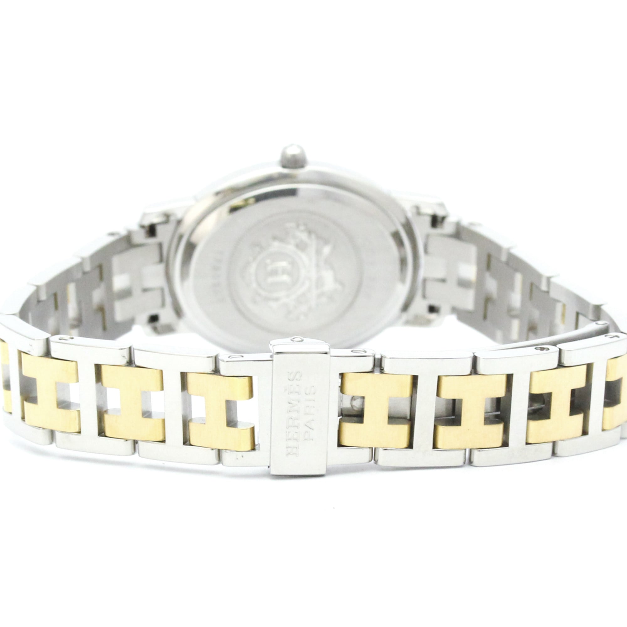 Montre Hermes Clipper CO1.220, cadran argenté, 22 mm