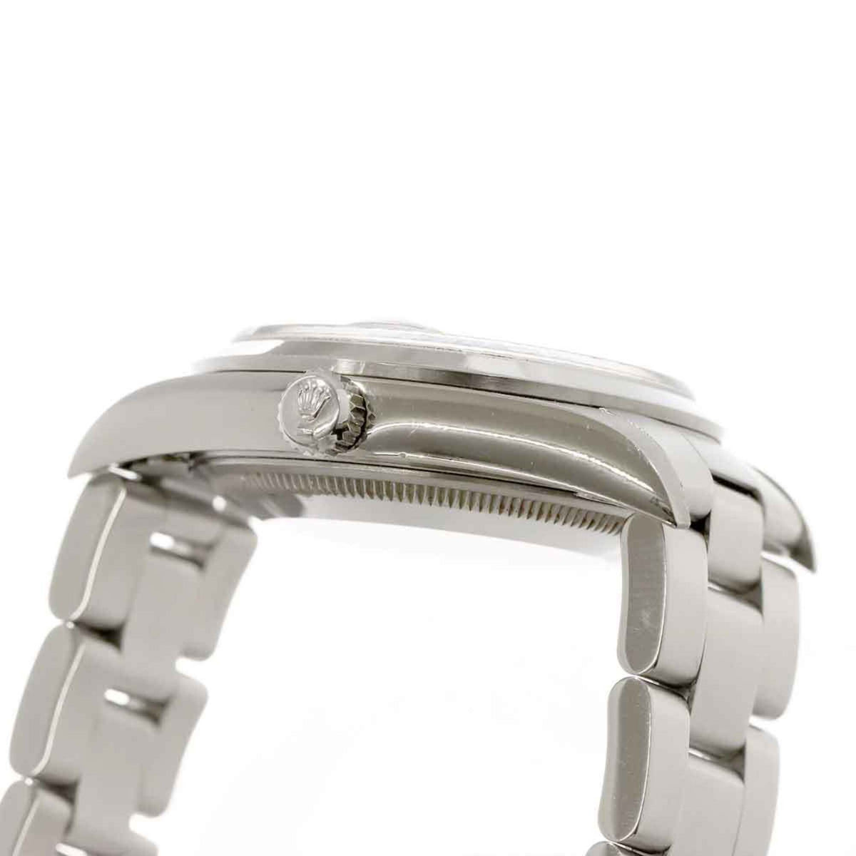 Rolex Oyster Perpetual Datum 15200 Schwarz Zifferblatt 34 mm Uhr