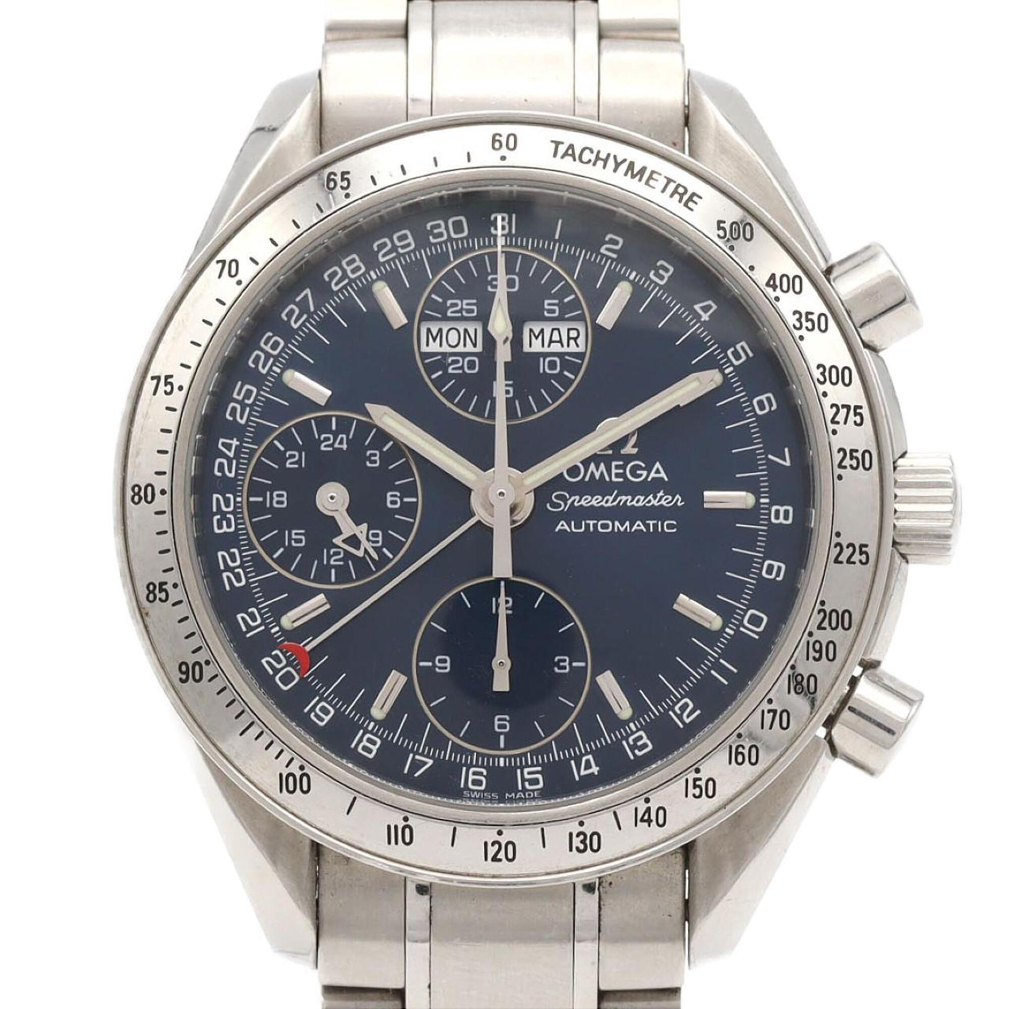 Montre Omega Speedmaster Day-Date 3523.8 cadran bleu 39mm