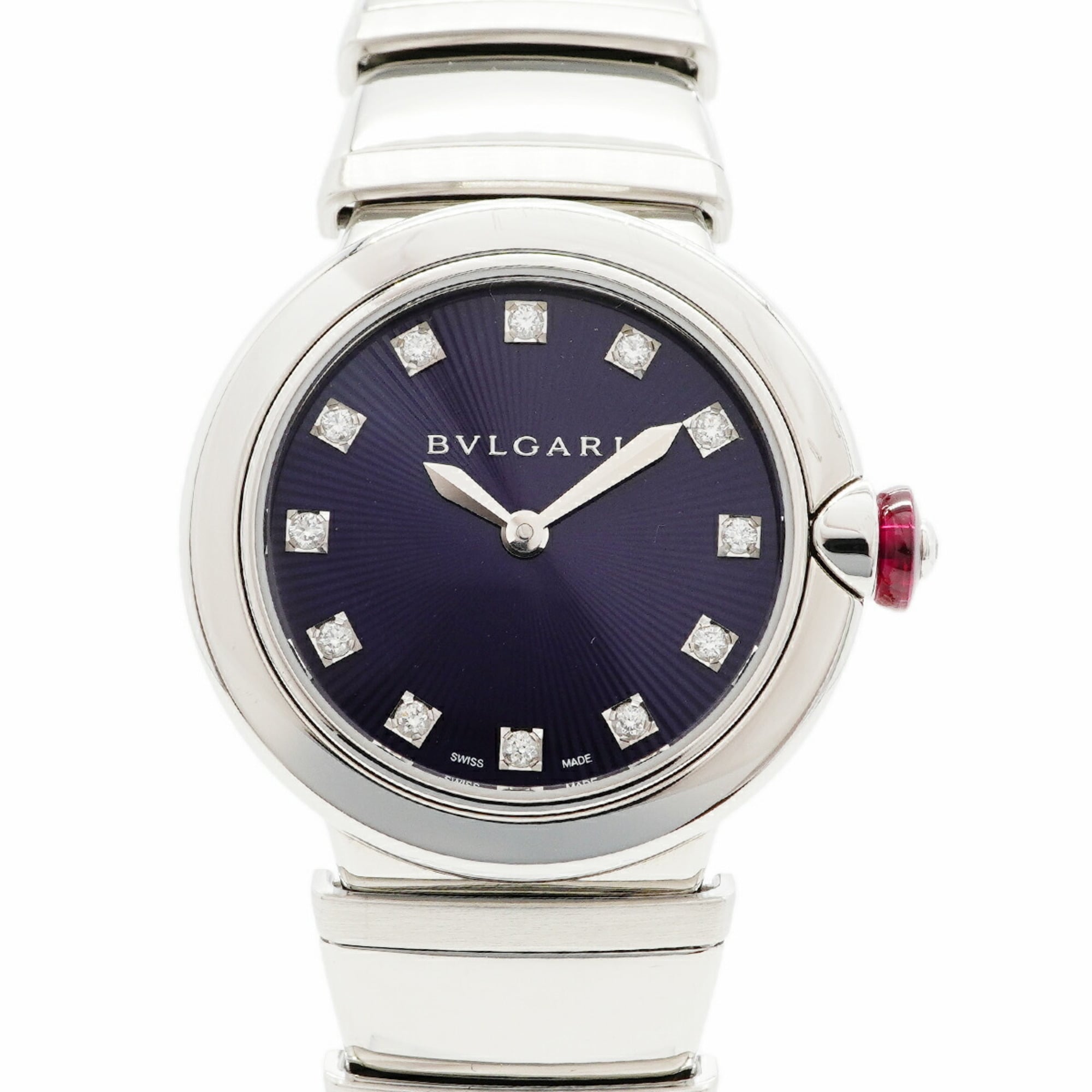 Bulgari Lucea Diamond LU28S Navy Dial Women's Watch