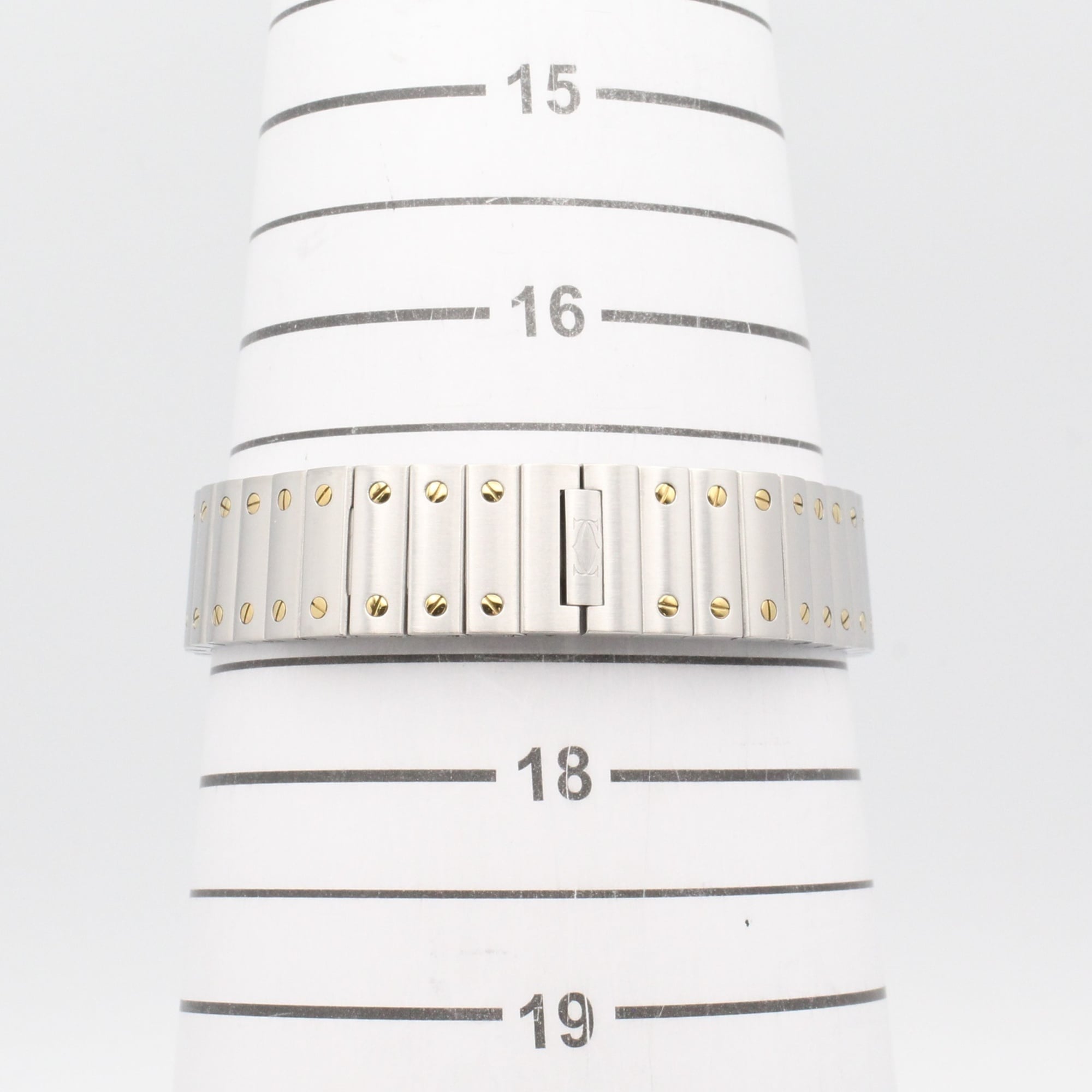 Cartier Santos W2SA0033 Silver Dial Stainless steel, yellow gold 27mm Watch