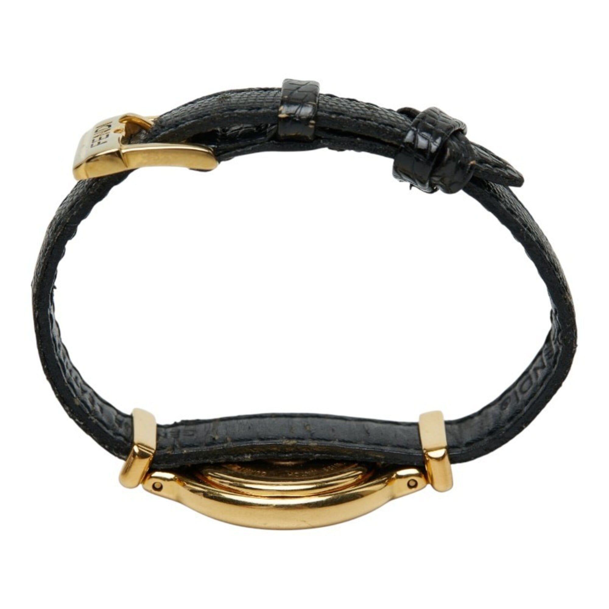 Montre Fendi Chameleon à lunette interchangeable, 5 couleurs, modèle 640LQuartz cadran argenté, acier inoxydable et cuir, pour femme, FENDI