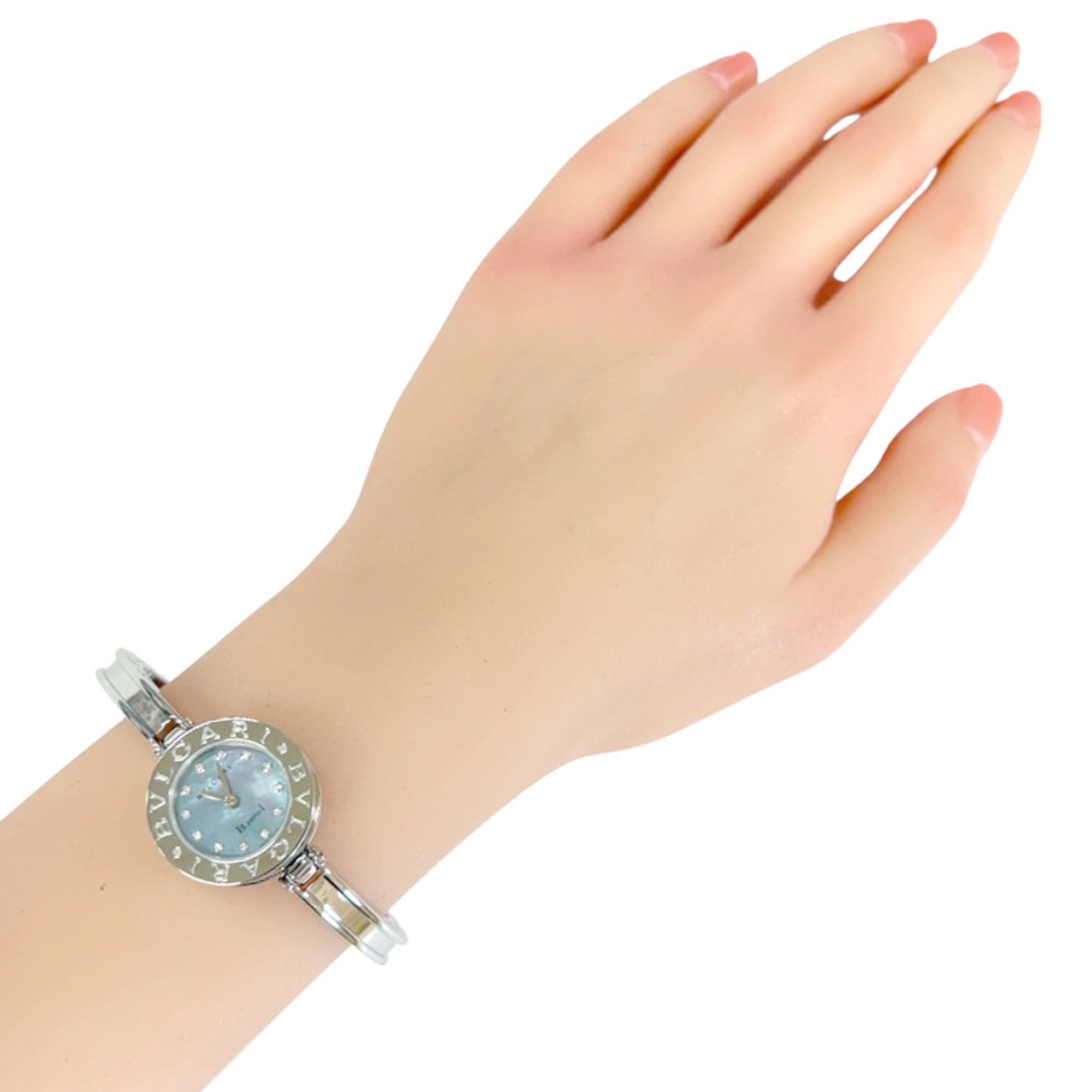 Montre Bvlgari Bulgari B-zero1 BZ22S, cadran bleu, 22 mm