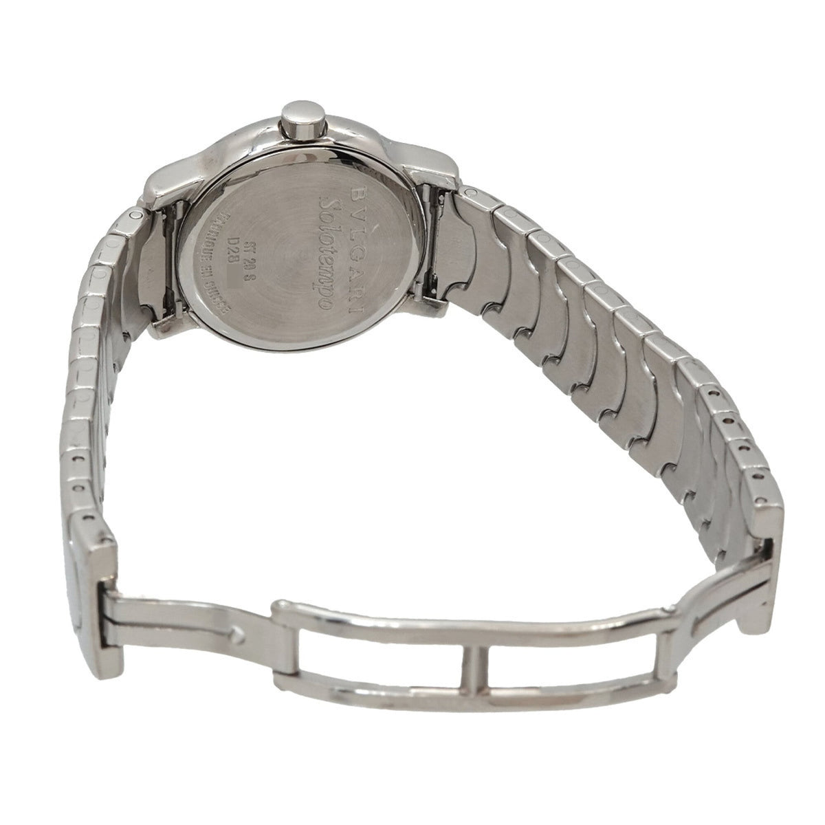 Bvlgari Solo Tempo ST29S horloge met witte wijzerplaat, 29 mm