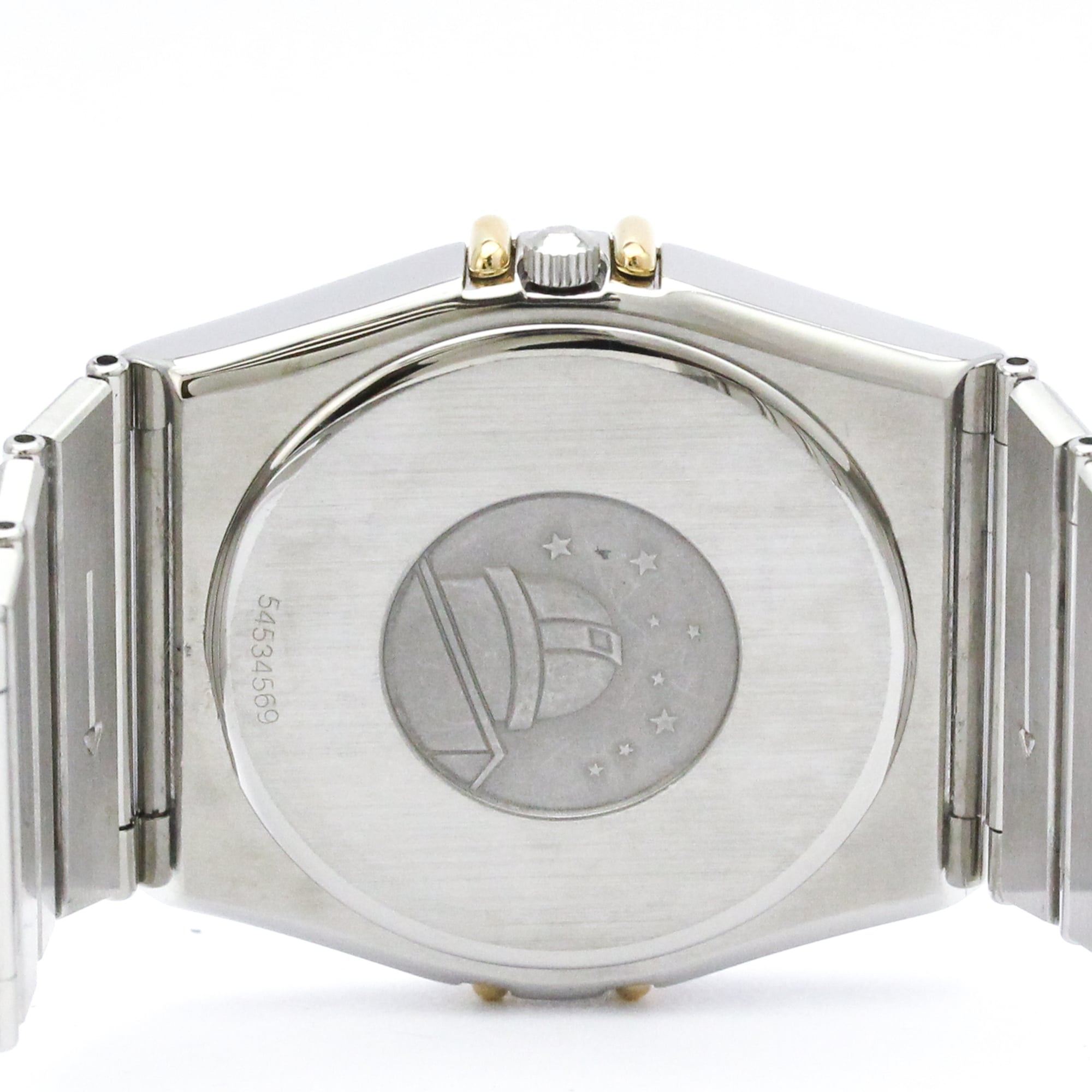 OMEGA Constellation Herrenuhr 18 Karat Gold Edelstahl Quarz 396.1070