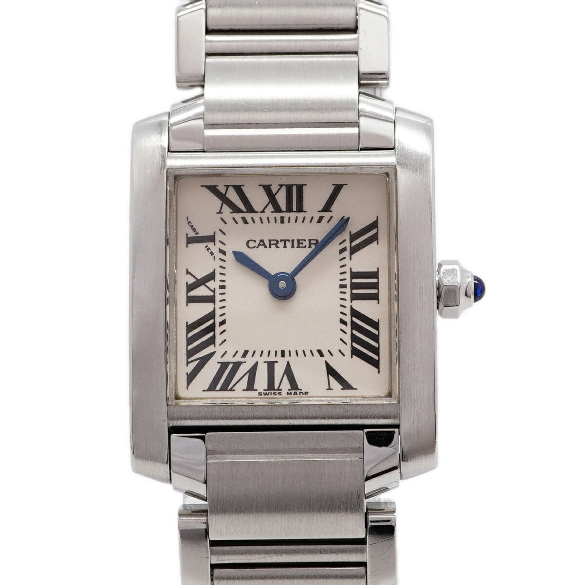 Cartier Tank Française SM W51008Q3 White Dial 20mm Watch