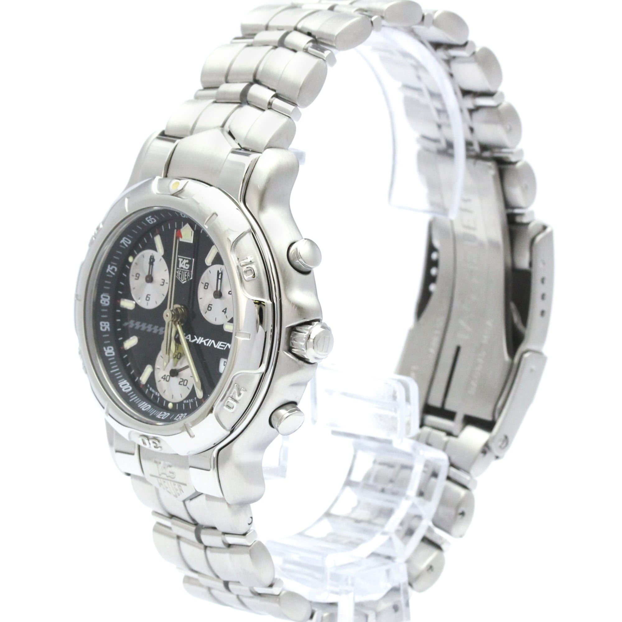 TAG HEUER 6000 Chronograph Mika Hakkinen Limited Watch CH1114 Polished