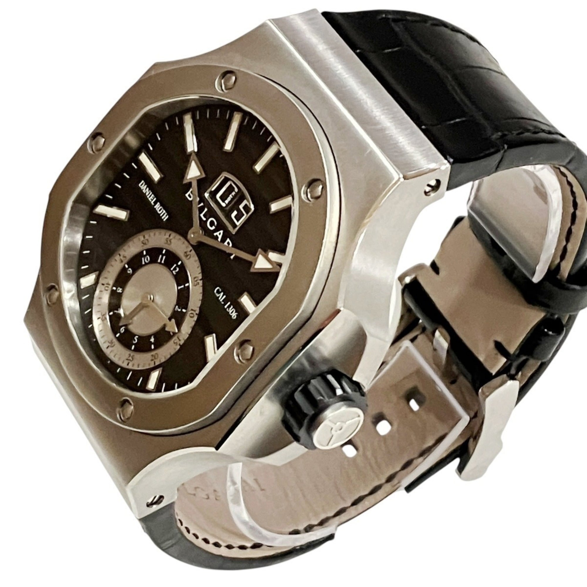 Bvlgari Bulgari Daniel Roth Chronosprint BRE56BSLDCHS Black Dial 43mm Watch