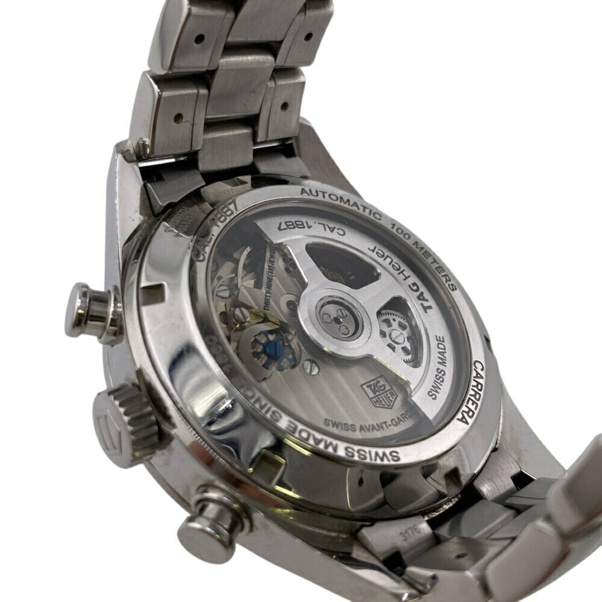 TAG Heuer Carrera car2110-4 Schwarz Zifferblatt 35 mm Uhr