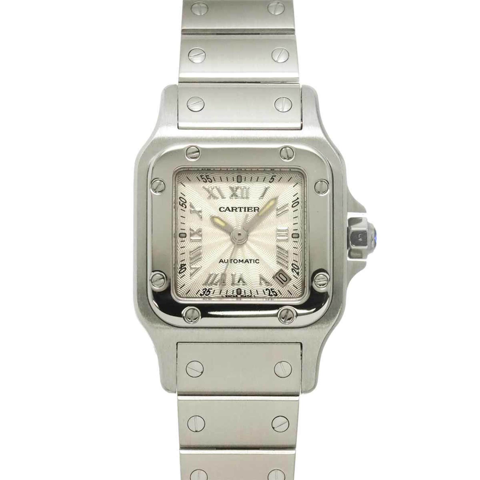 Cartier Santos Galbee SM W20044D6 Silver Dial 24mm Watch