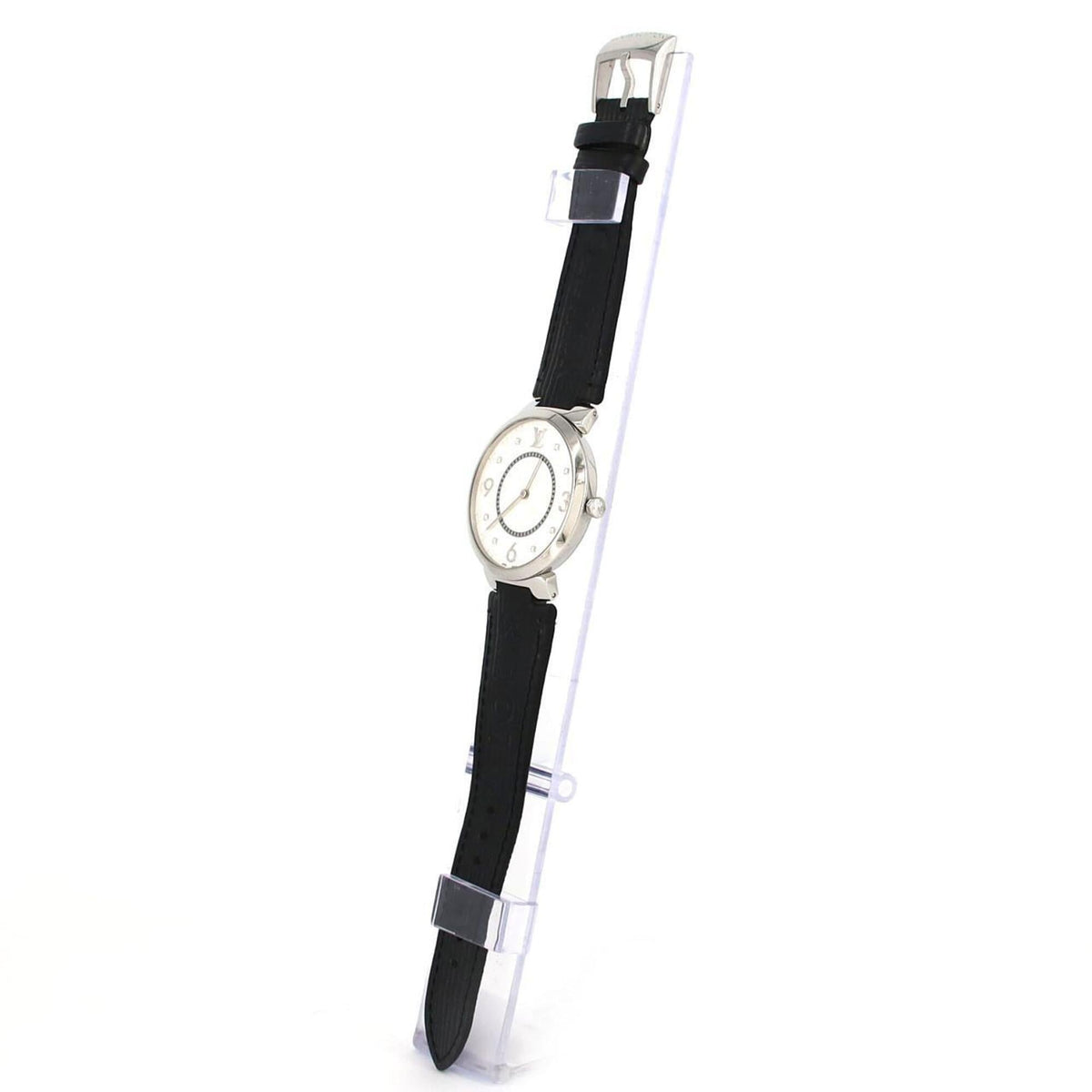 Louis Vuitton Tambour Slim 8P Q1E01 met zilveren wijzerplaat 39mm Horloge